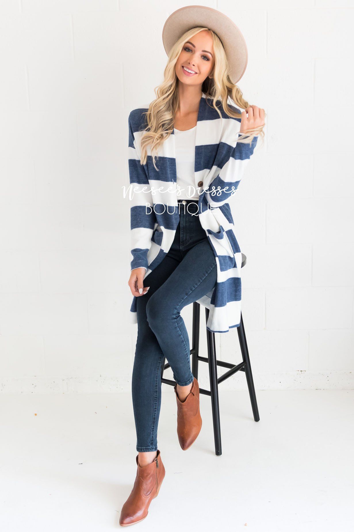 Take Your Chance Modest Cardigan Modest Dresses vendor-unknown