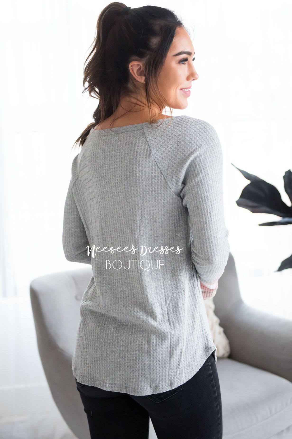 Catch Me If You Can Thermal Top Modest Dresses vendor-unknown