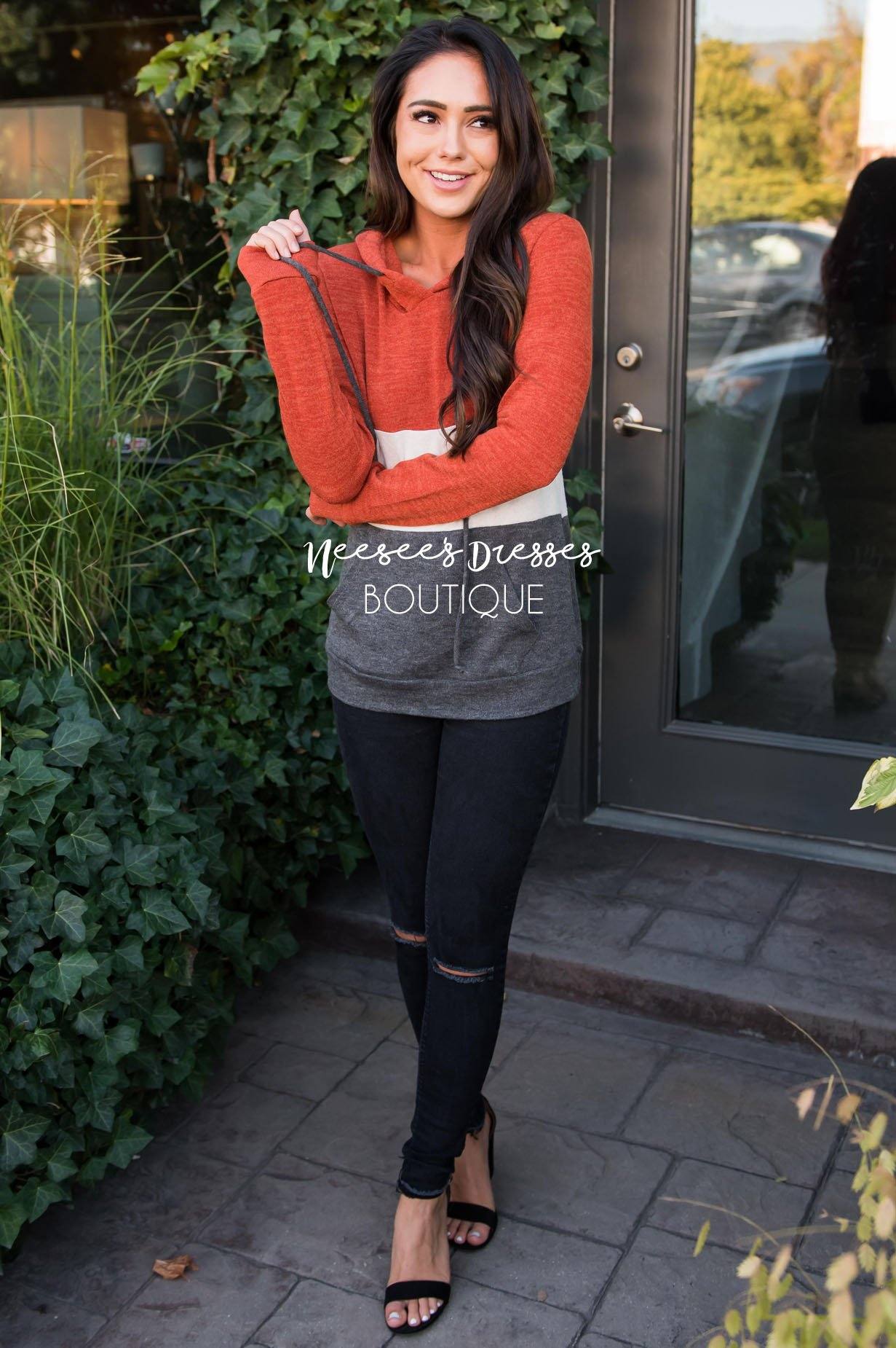 Catch Later Hooded Top Modest Dresses vendor-unknown