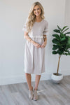 The Jill Modest Dresses vendor-unknown Oatmeal S