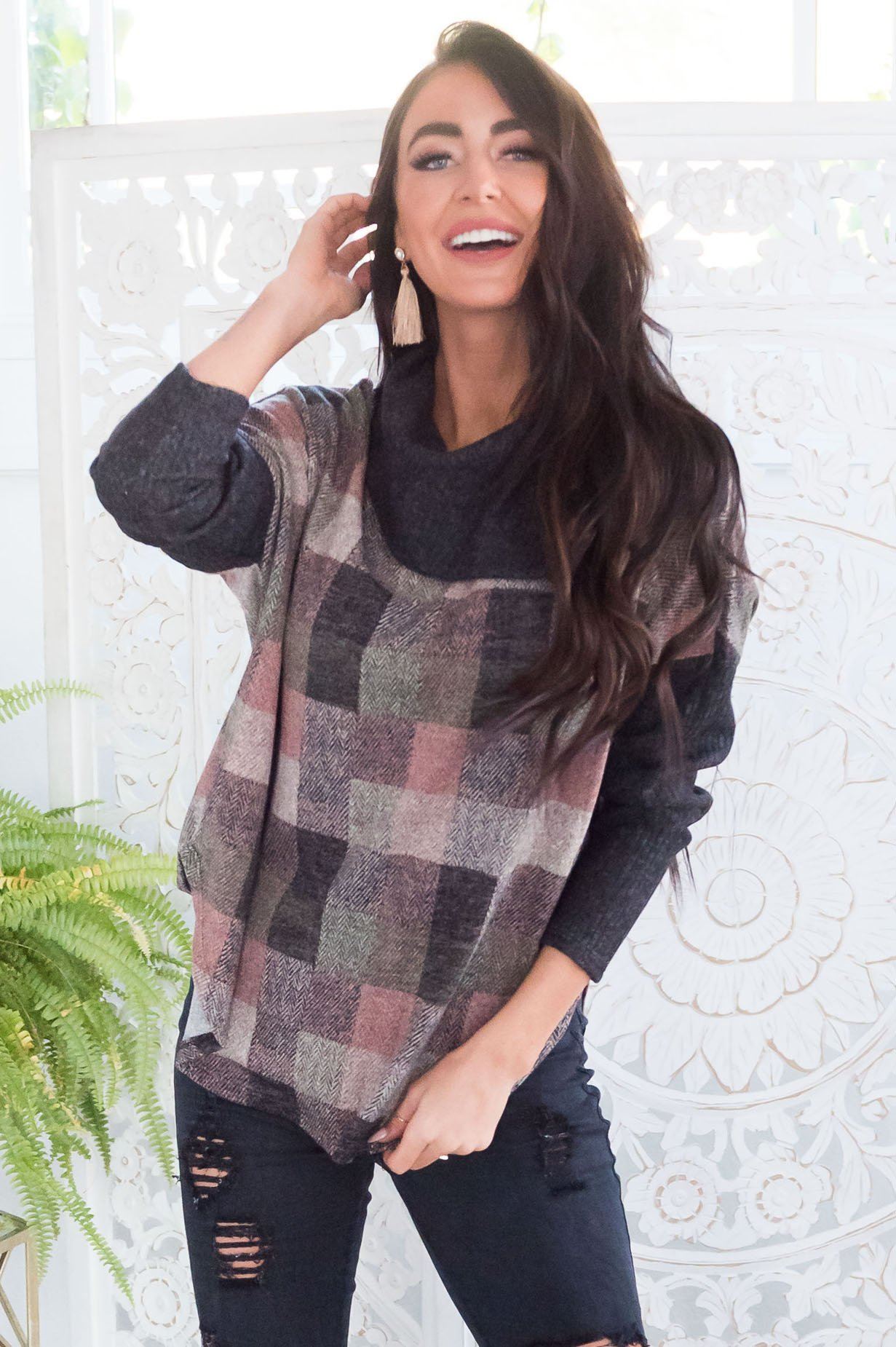 A Stroll In The Park Modest Sweater Modest Dresses vendor-unknown