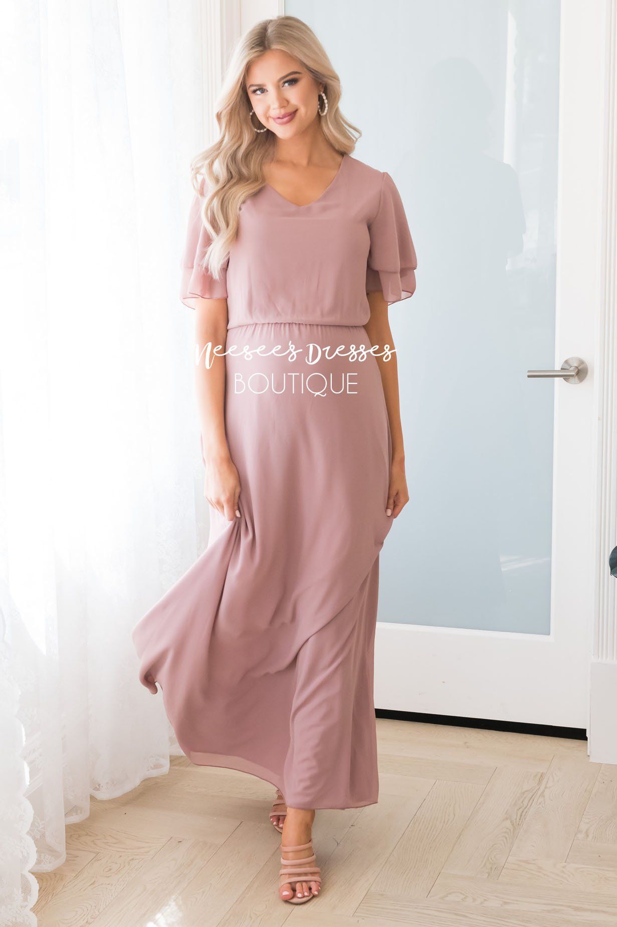 The Chloe Chiffon Maxi Dress Modest Dresses vendor-unknown