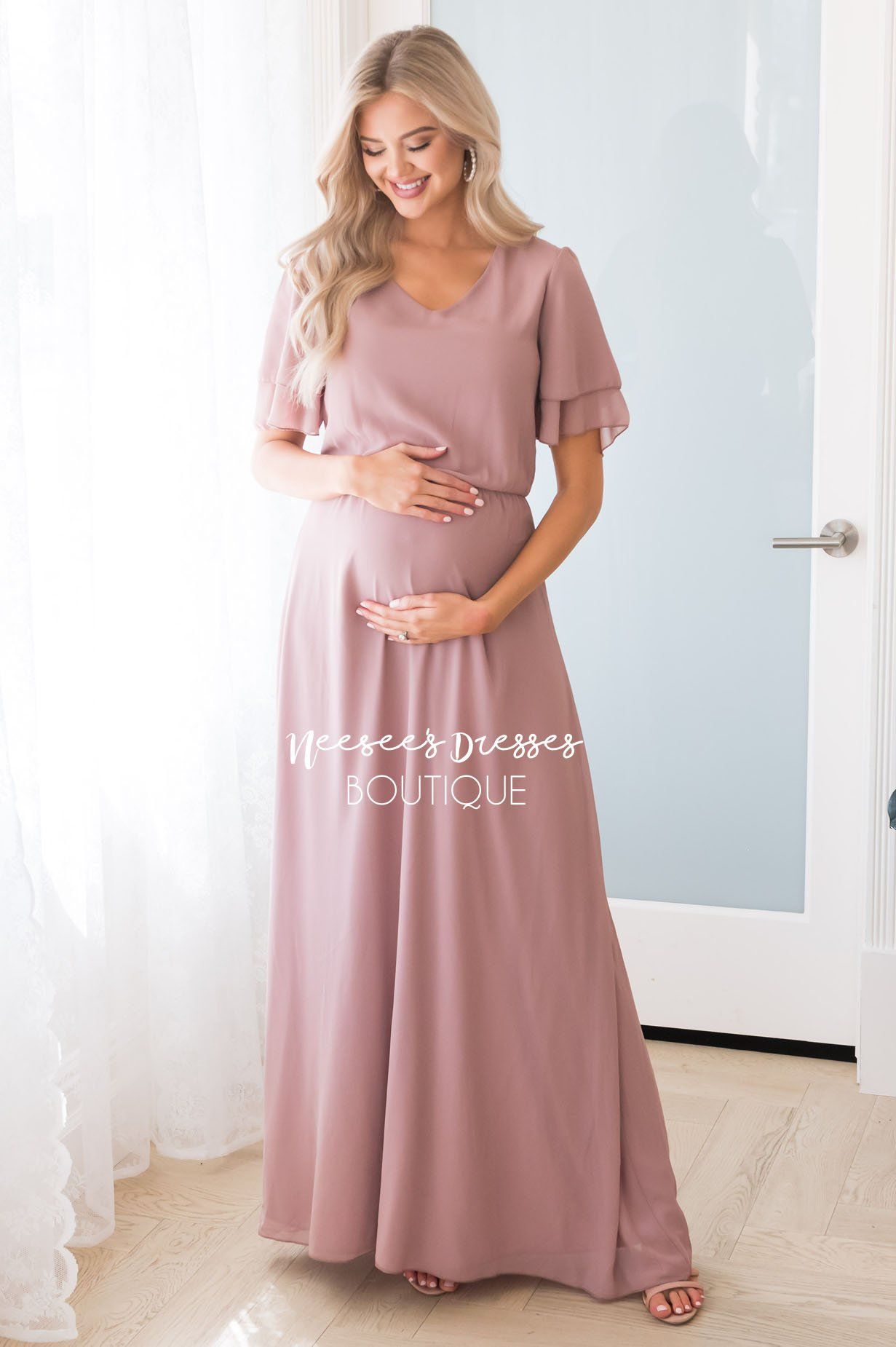 The Chloe Chiffon Maxi Dress Modest Dresses vendor-unknown