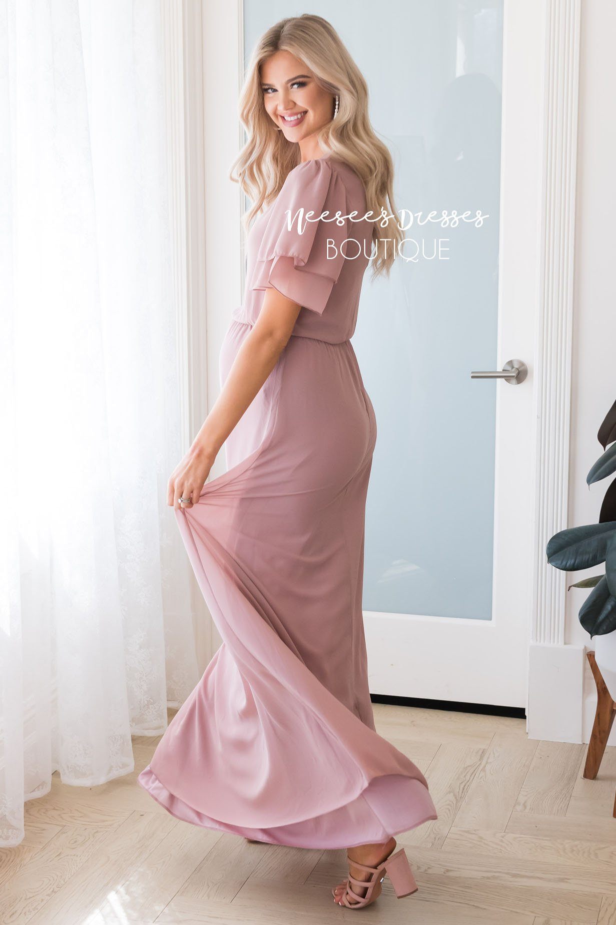The Chloe Chiffon Maxi Dress Modest Dresses vendor-unknown