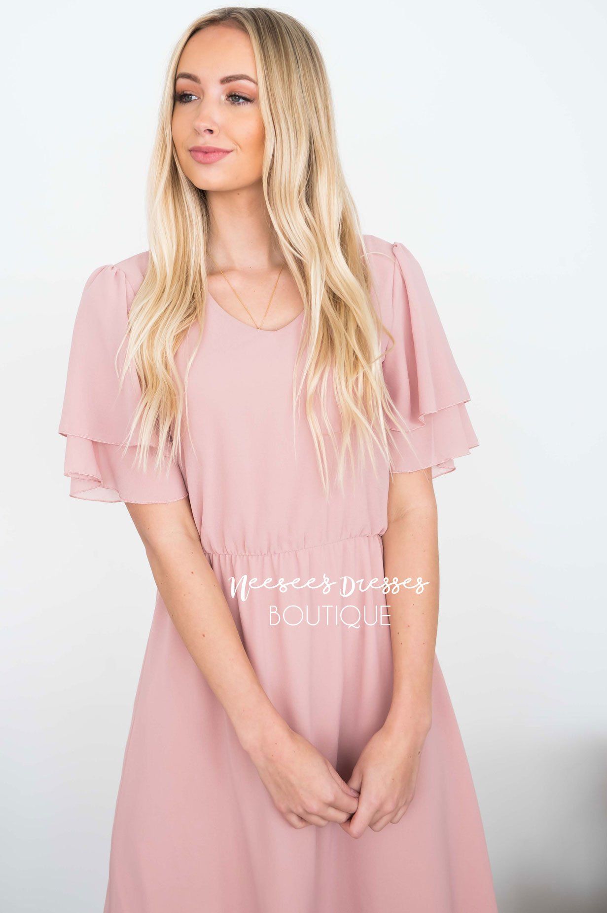 The Claire Chiffon Dress Modest Dresses vendor-unknown