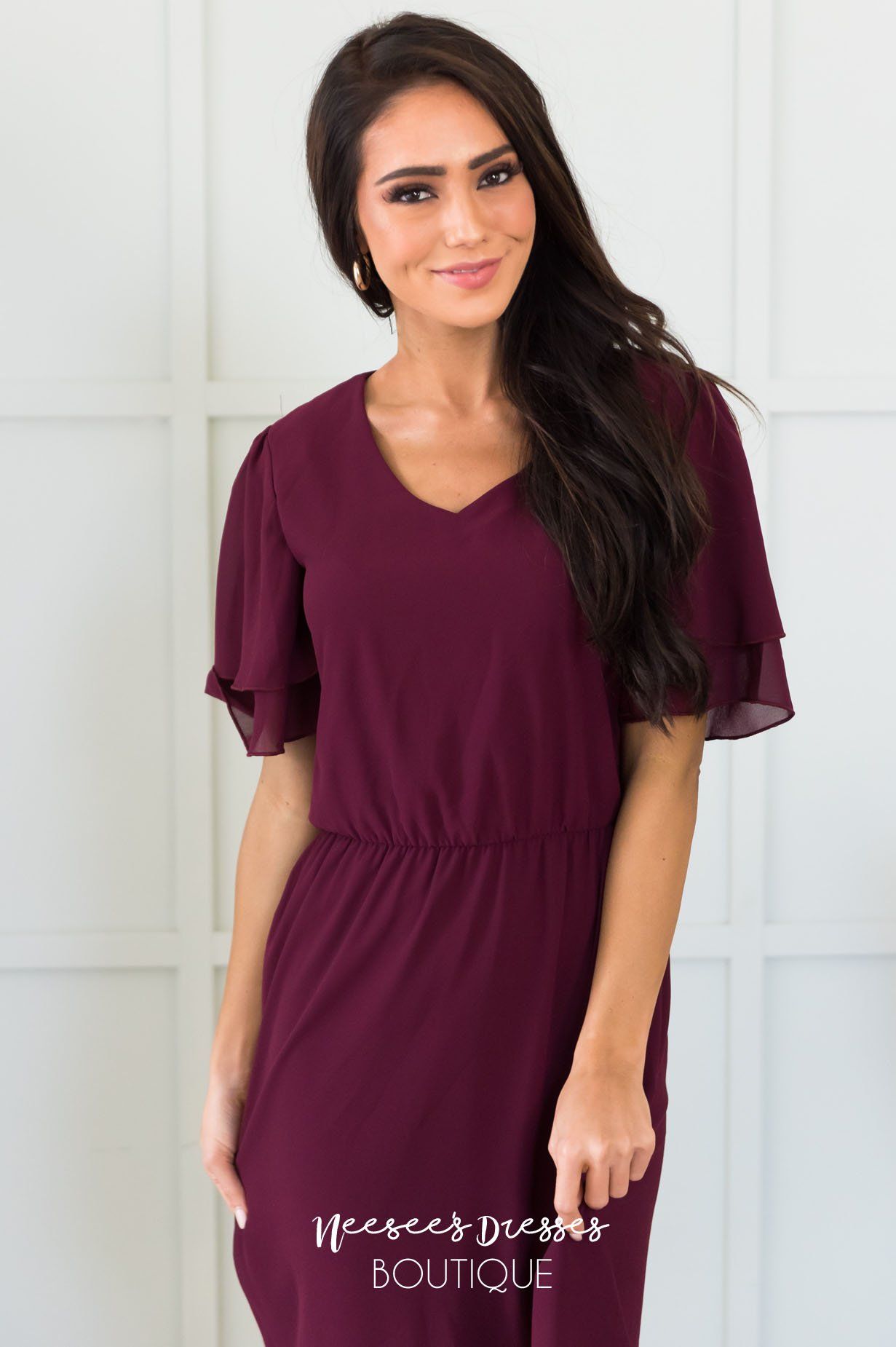 The Claire Chiffon Dress Modest Dresses vendor-unknown
