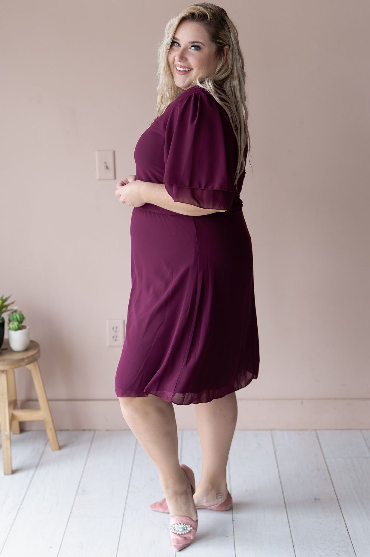 The Claire Chiffon Dress Modest Dresses vendor-unknown