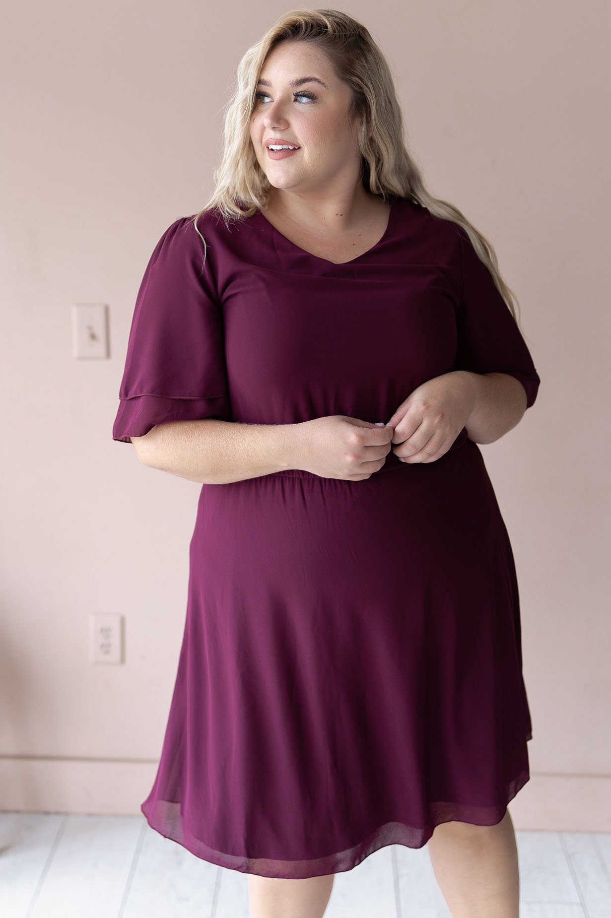 The Claire Chiffon Dress Modest Dresses vendor-unknown