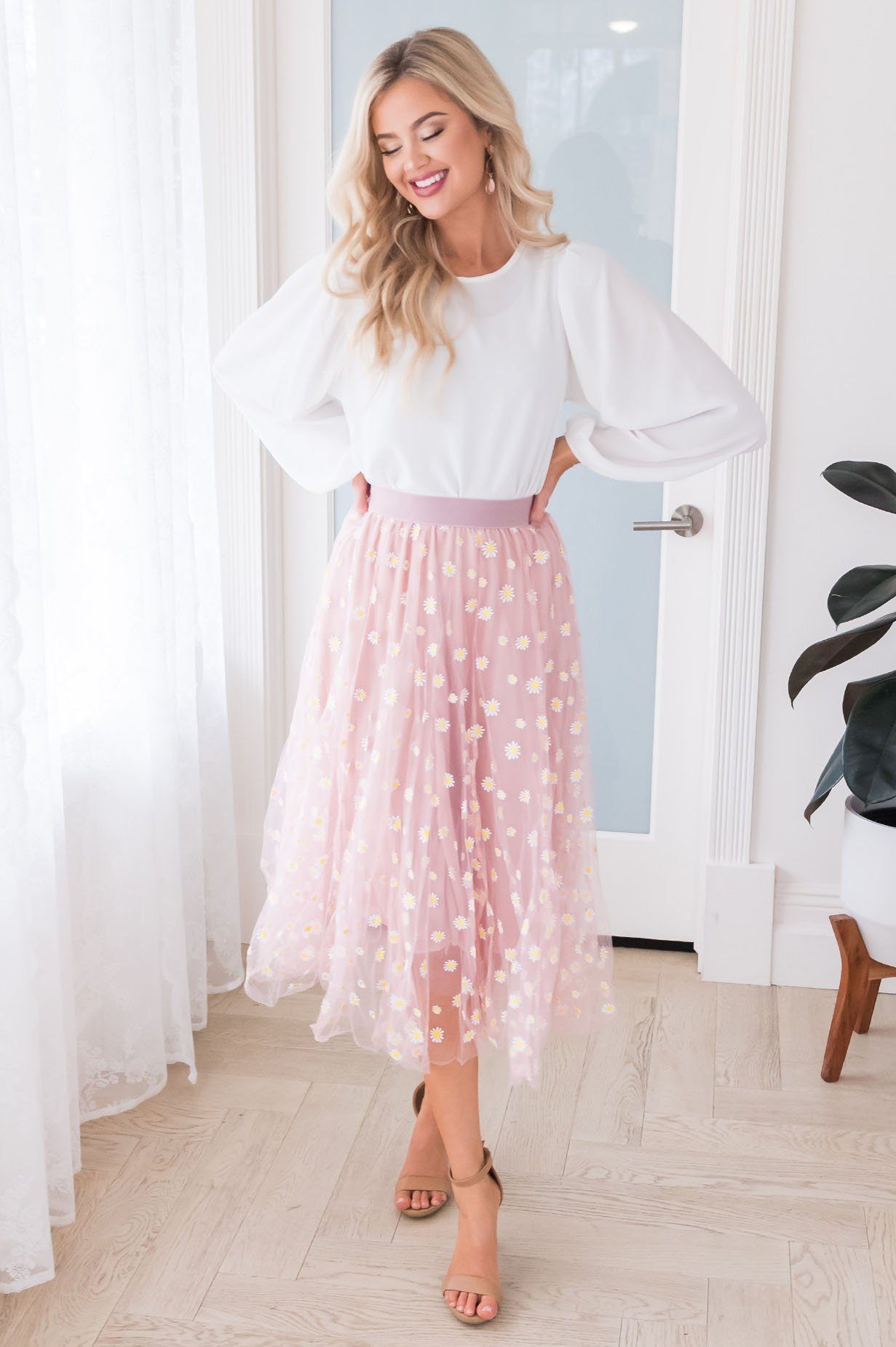 Crazy Daisy Modest Tulle Skirt NeeSee's Dresses