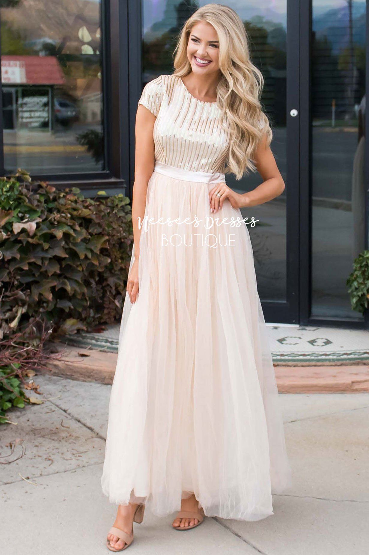 Prima Ballerina Full Length Gown Modest Dresses vendor-unknown