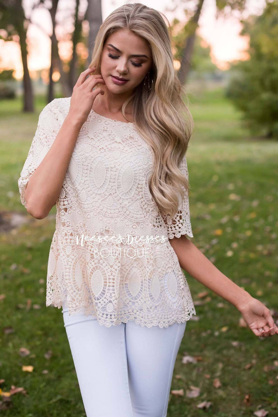 You're So Enchanting Lace Top Tops vendor-unknown 
