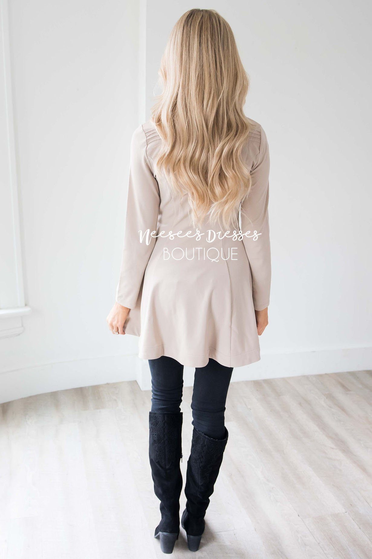 Make Your Own Way Peacoat Tops vendor-unknown