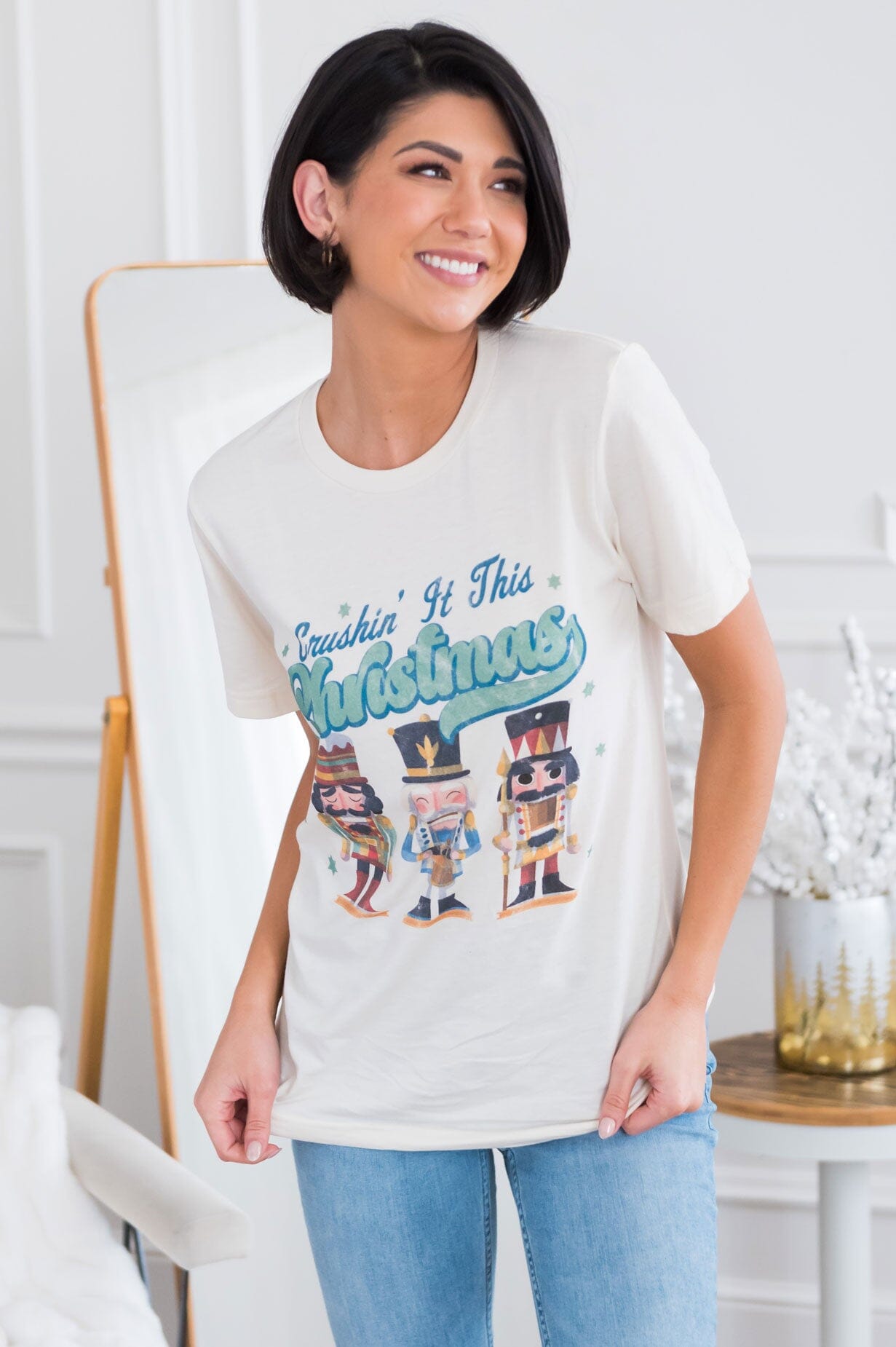 Cute Nutcracker Modest Graphic Tee Modest Dresses vendor-unknown