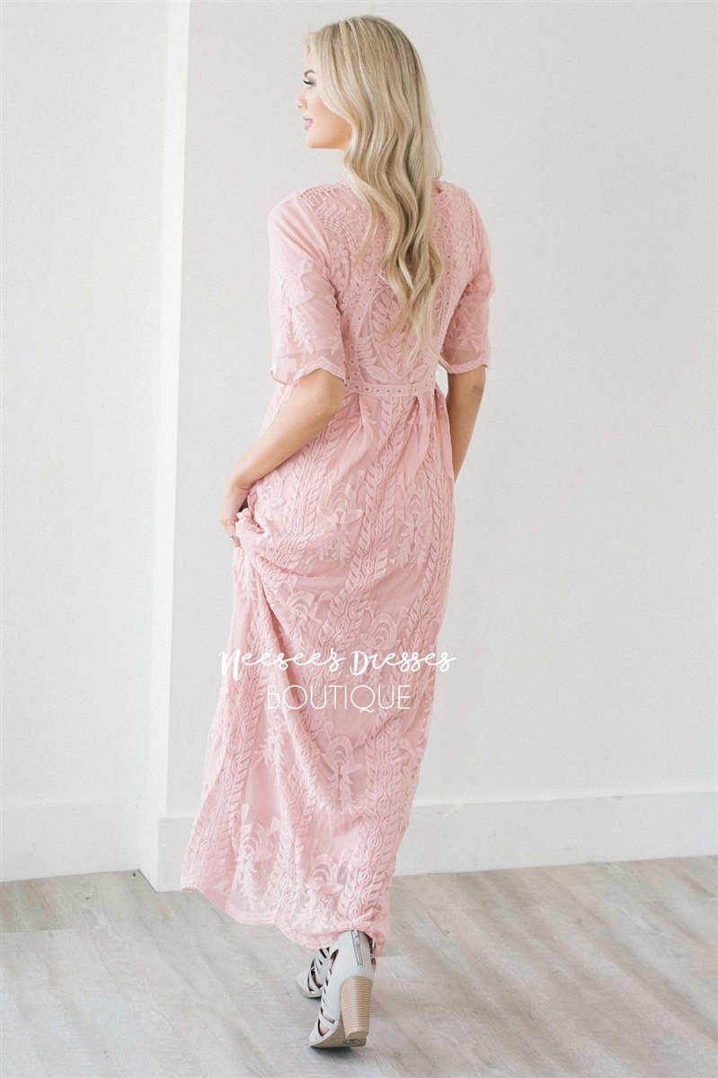 Day Dreamer Lace Full Length Dress Modest Dresses vendor-unknown