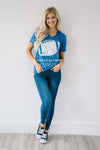 Football Game Day Tee Tops vendor-unknown Royal Blue S