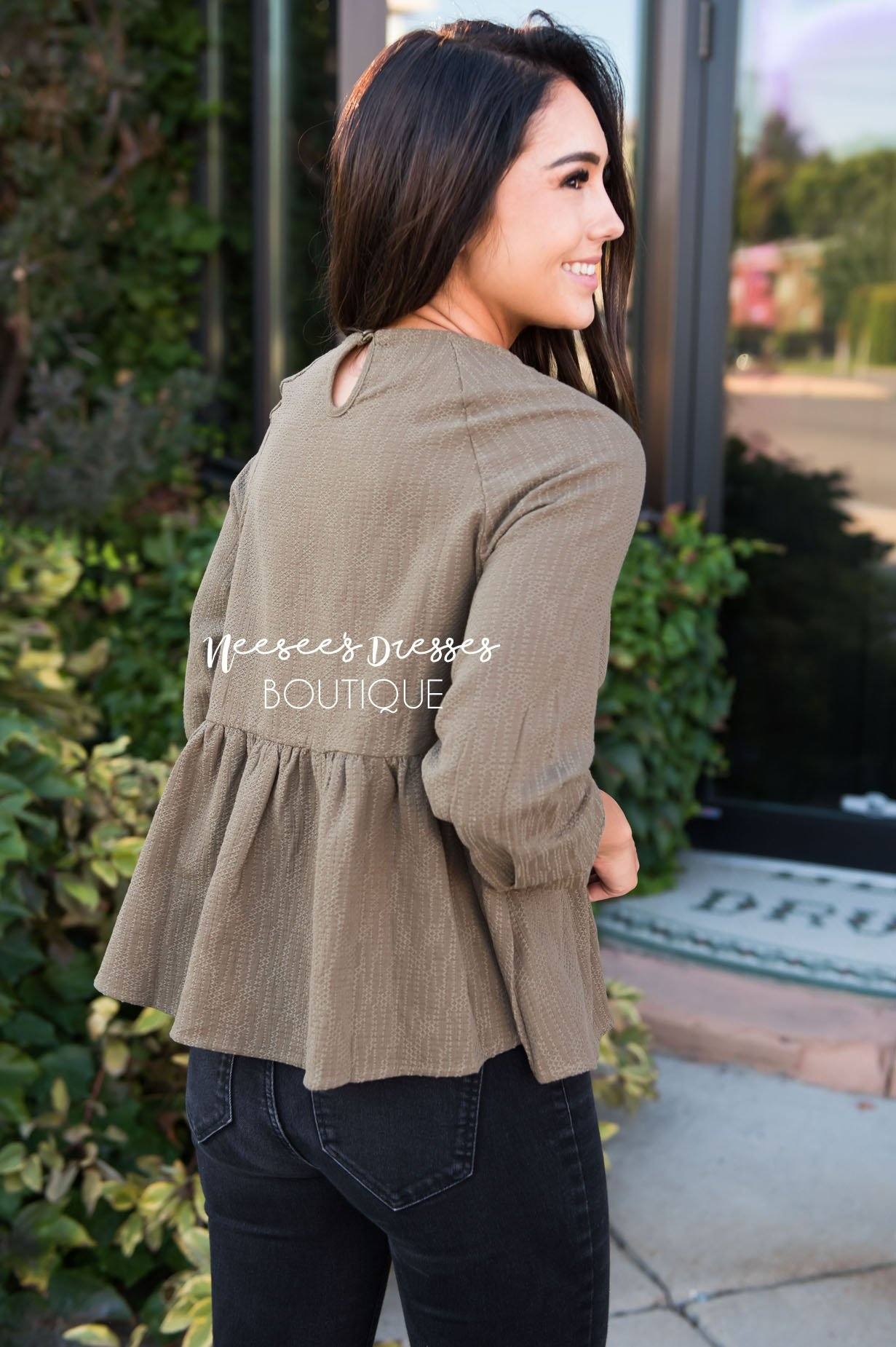 Daring Darling Blouse Modest Dresses vendor-unknown