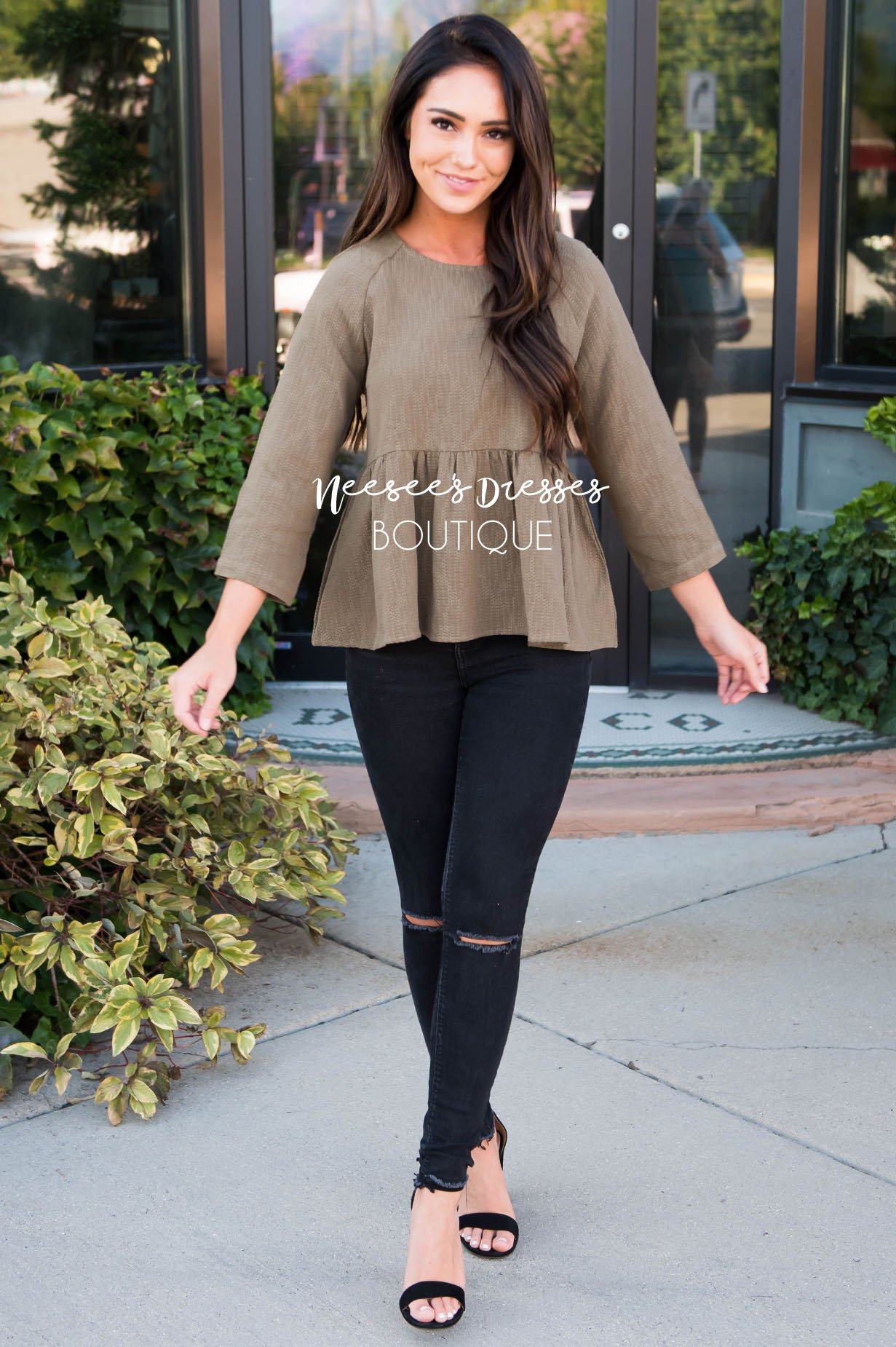 Daring Darling Blouse Modest Dresses vendor-unknown