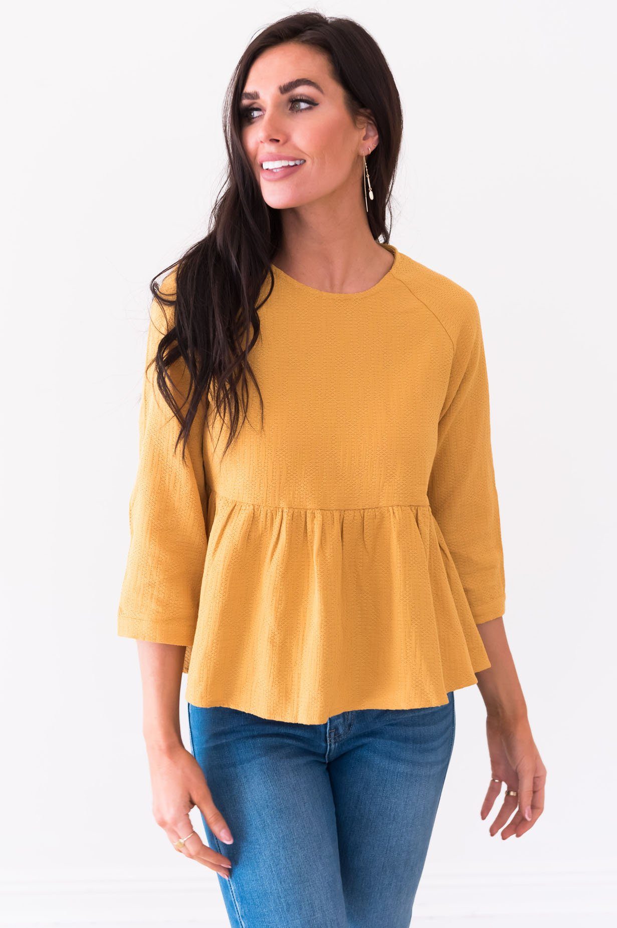 Daring Darling Blouse Modest Dresses vendor-unknown