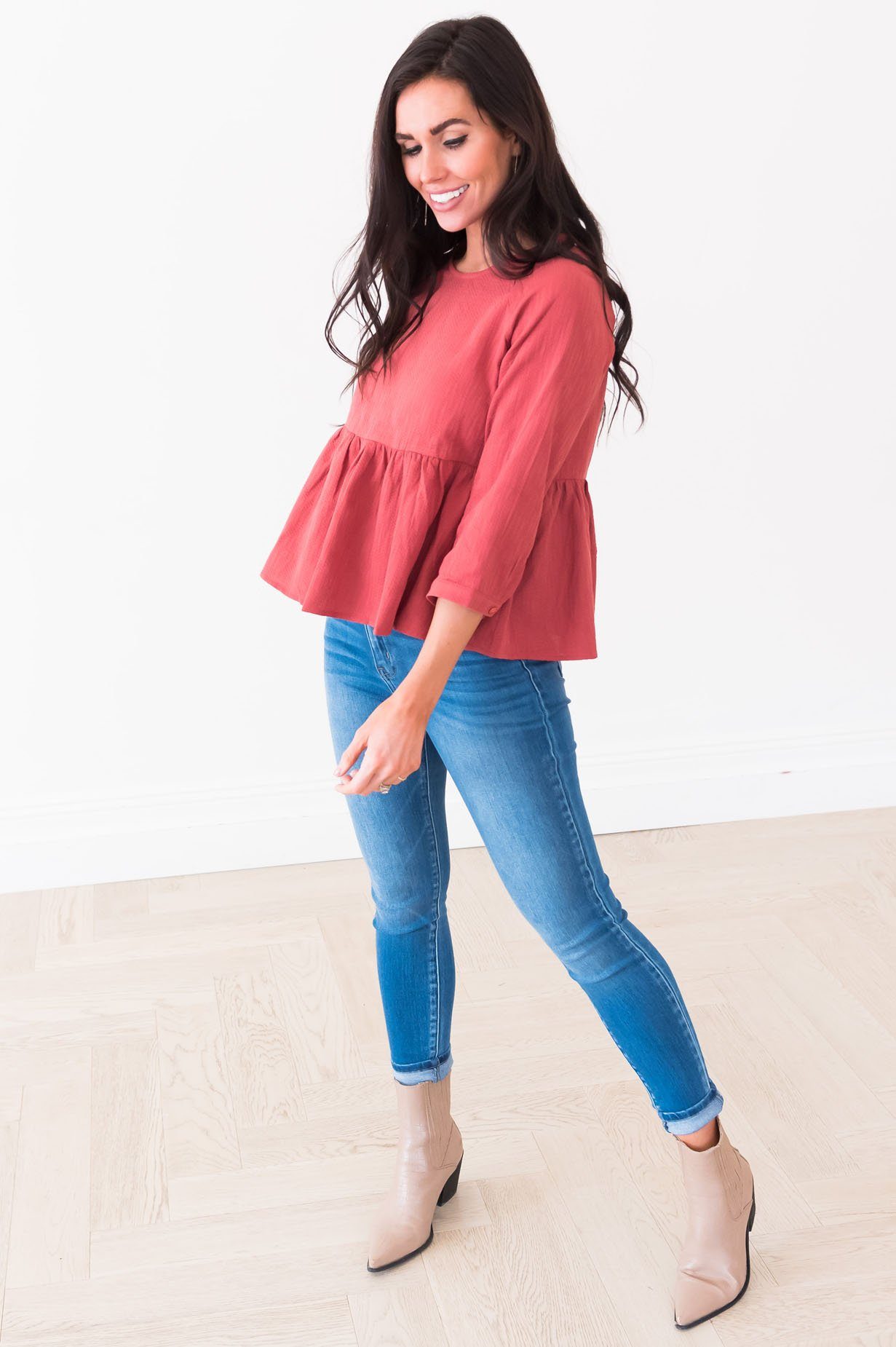 Daring Darling Blouse Modest Dresses vendor-unknown