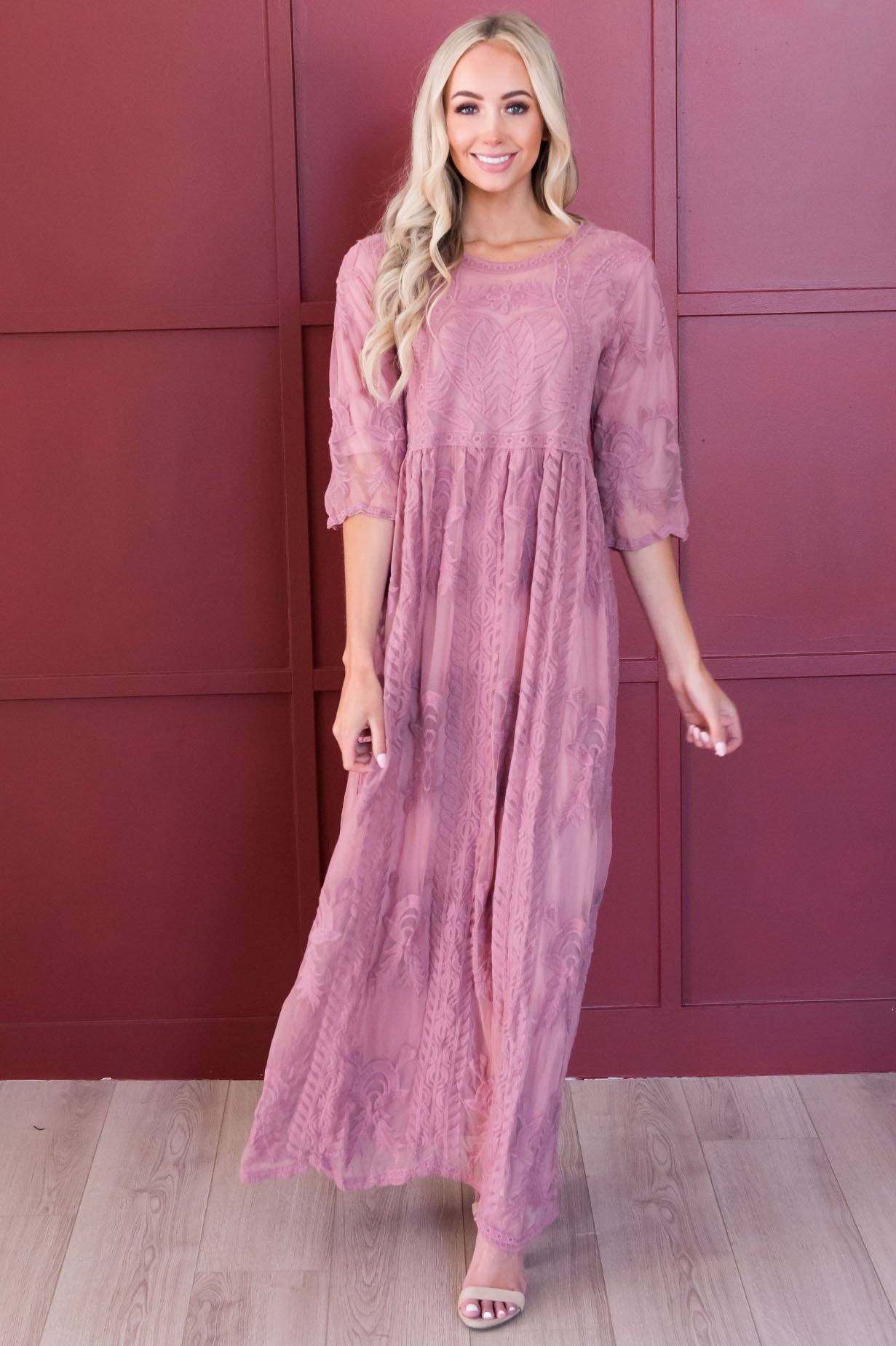 The Day Dreamer Full Length Dress Modest Dresses vendor-unknown