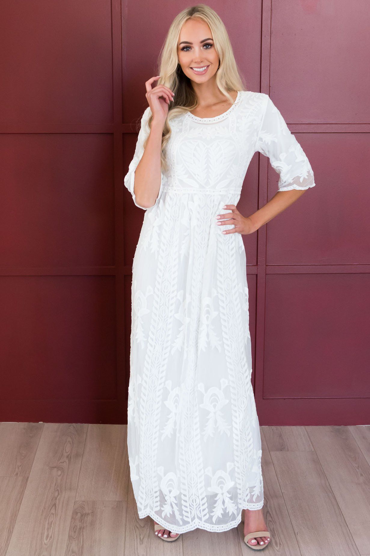 The Day Dreamer Full Length Dress Modest Dresses vendor-unknown