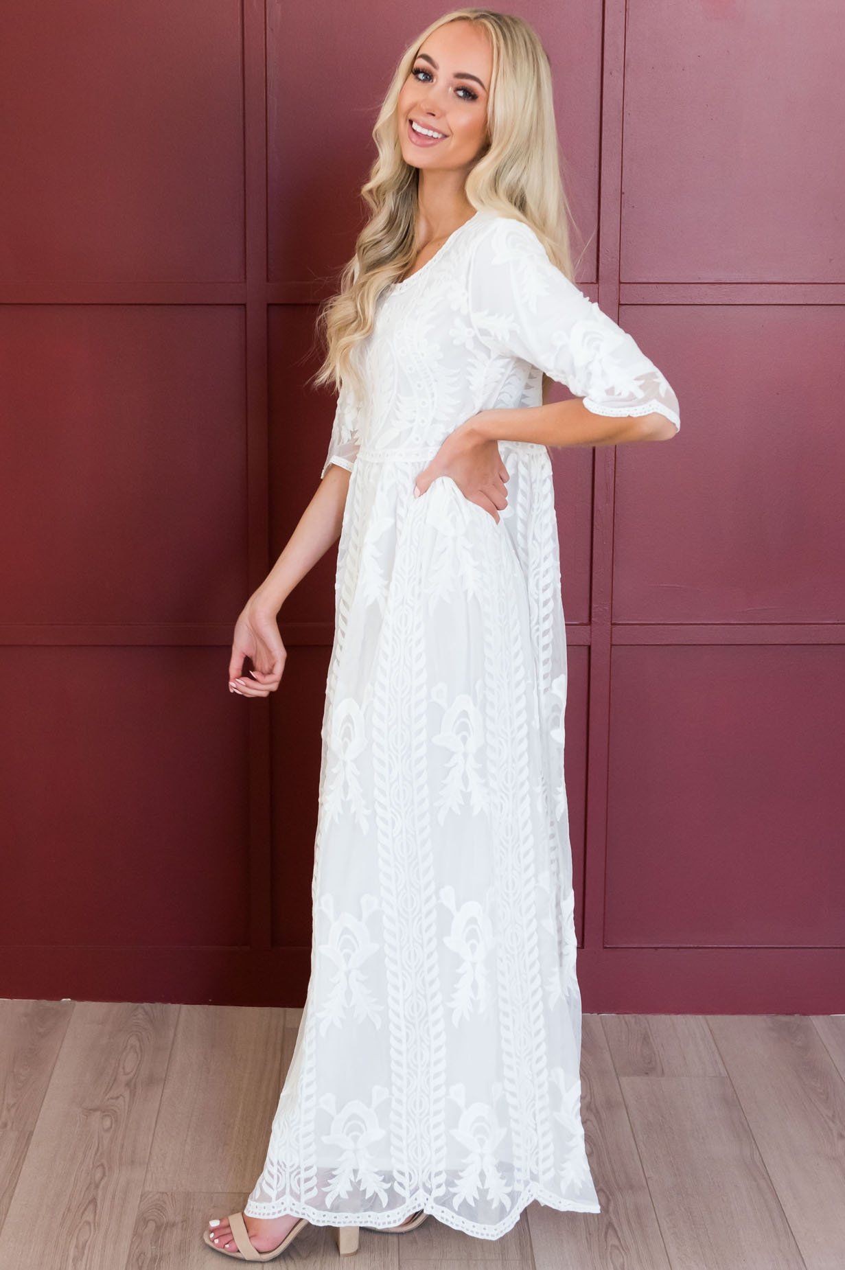 The Day Dreamer Full Length Dress Modest Dresses vendor-unknown