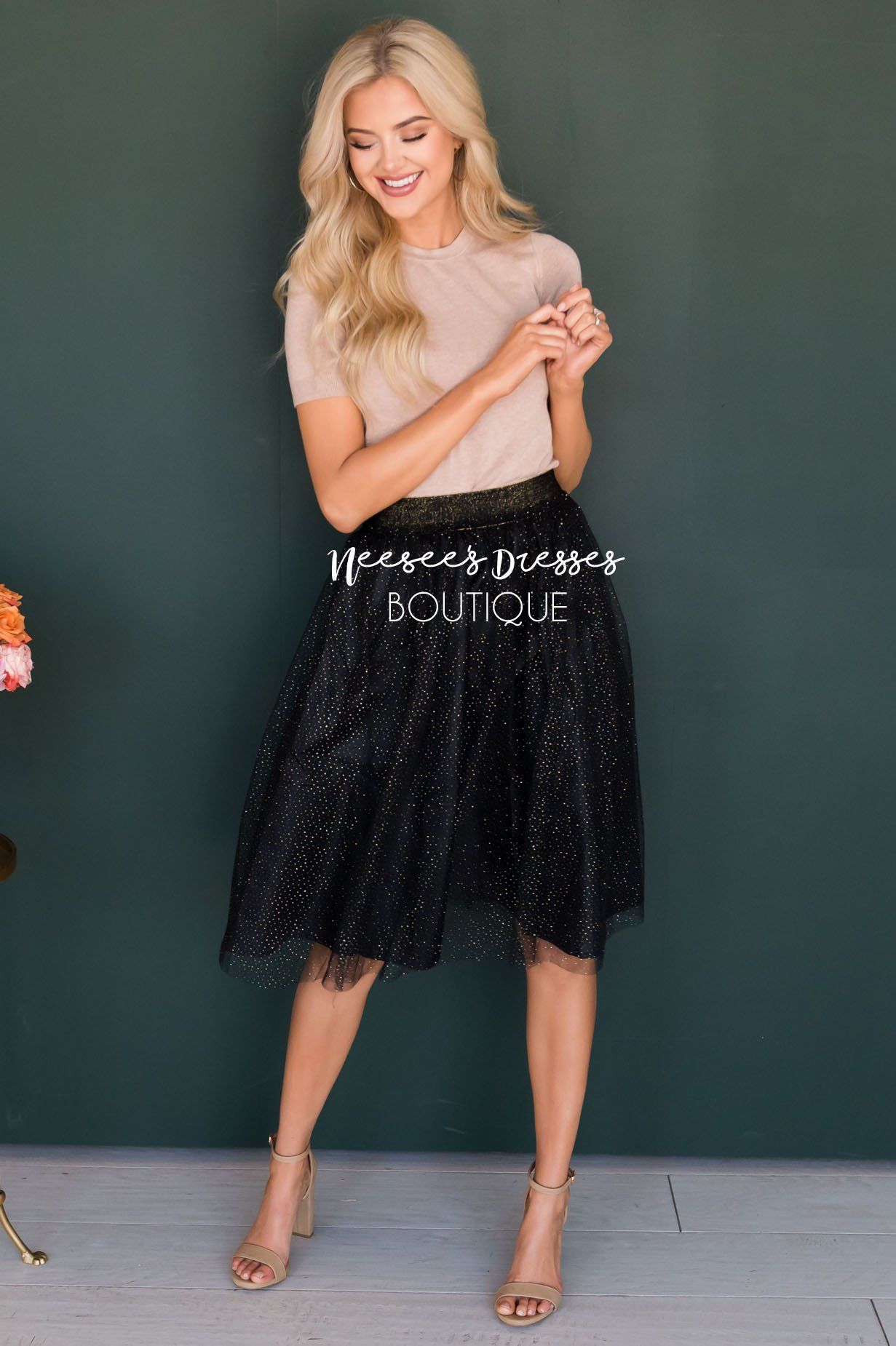 Dazzled Up Tulle Skirt Skirts vendor-unknown