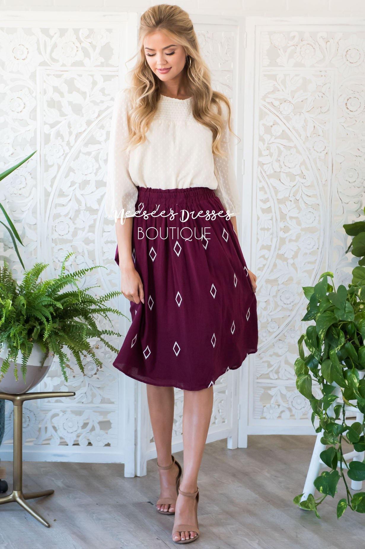 Let's Be Friends Swiss Dot Blouse Tops vendor-unknown