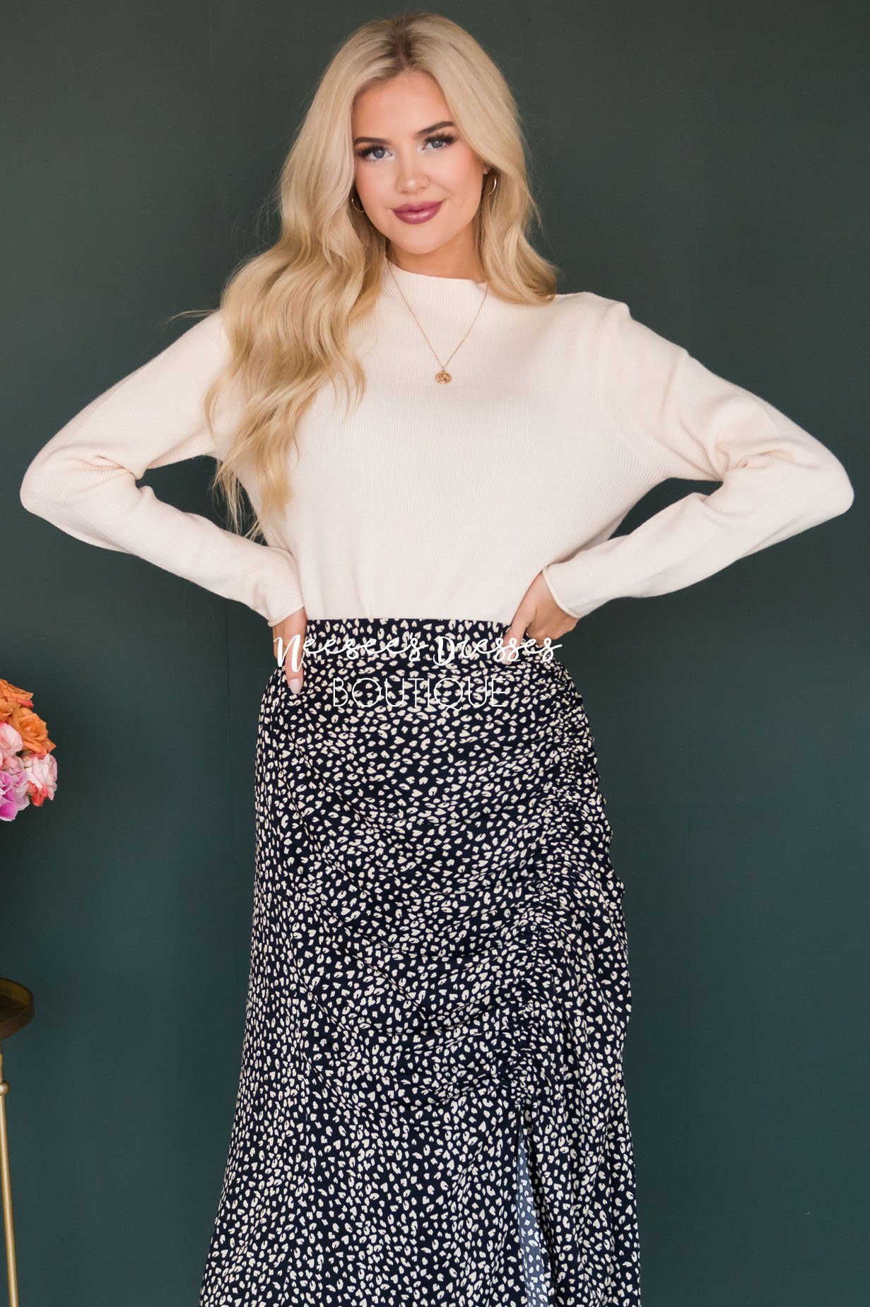 Dream On Knit Sweater Modest Dresses vendor-unknown