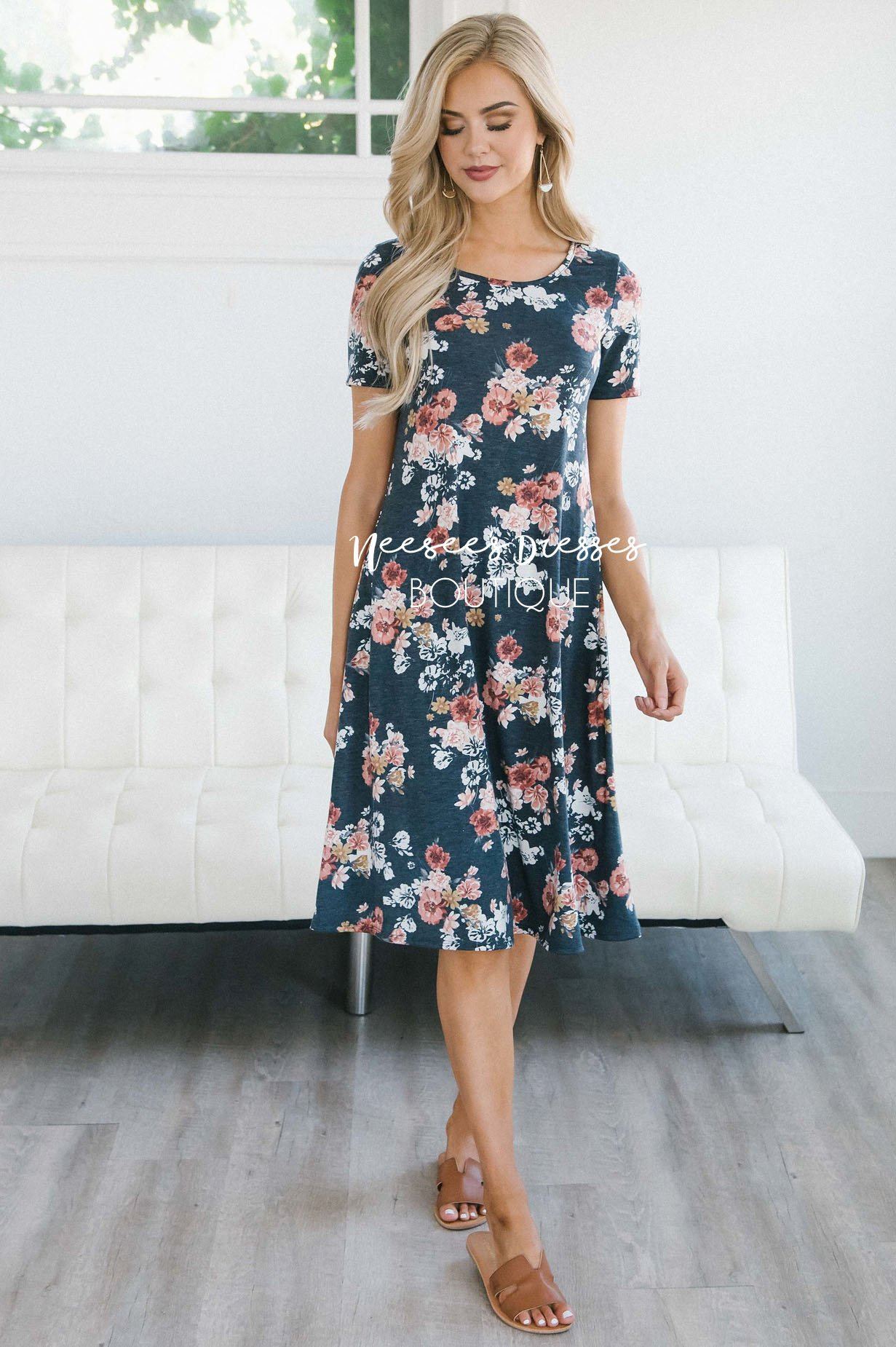 The Sara Swing Dress Modest Dresses vendor-unknown