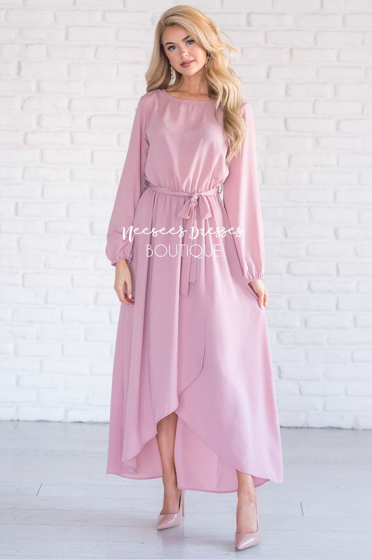 The Maleah - Long Sleeves Modest Dresses vendor-unknown