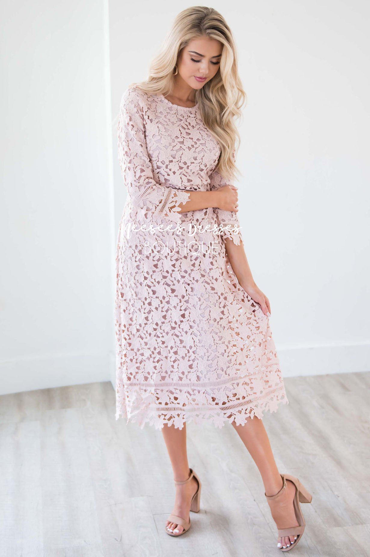 The Kaveah Lace Dress Modest Dresses vendor-unknown