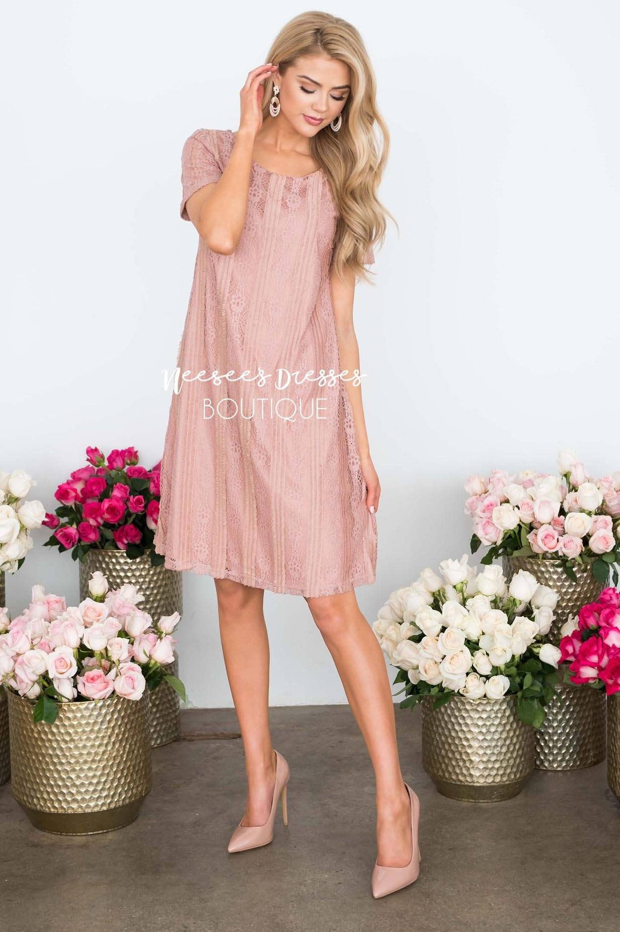 The Elise Lace Dress Modest Dresses vendor-unknown