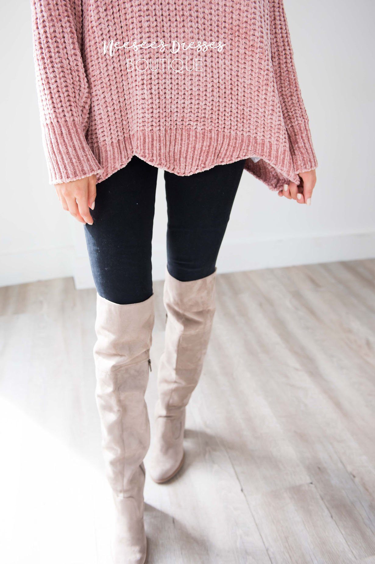 Starstruck By Love Scallop Hem Sweater Tops vendor-unknown