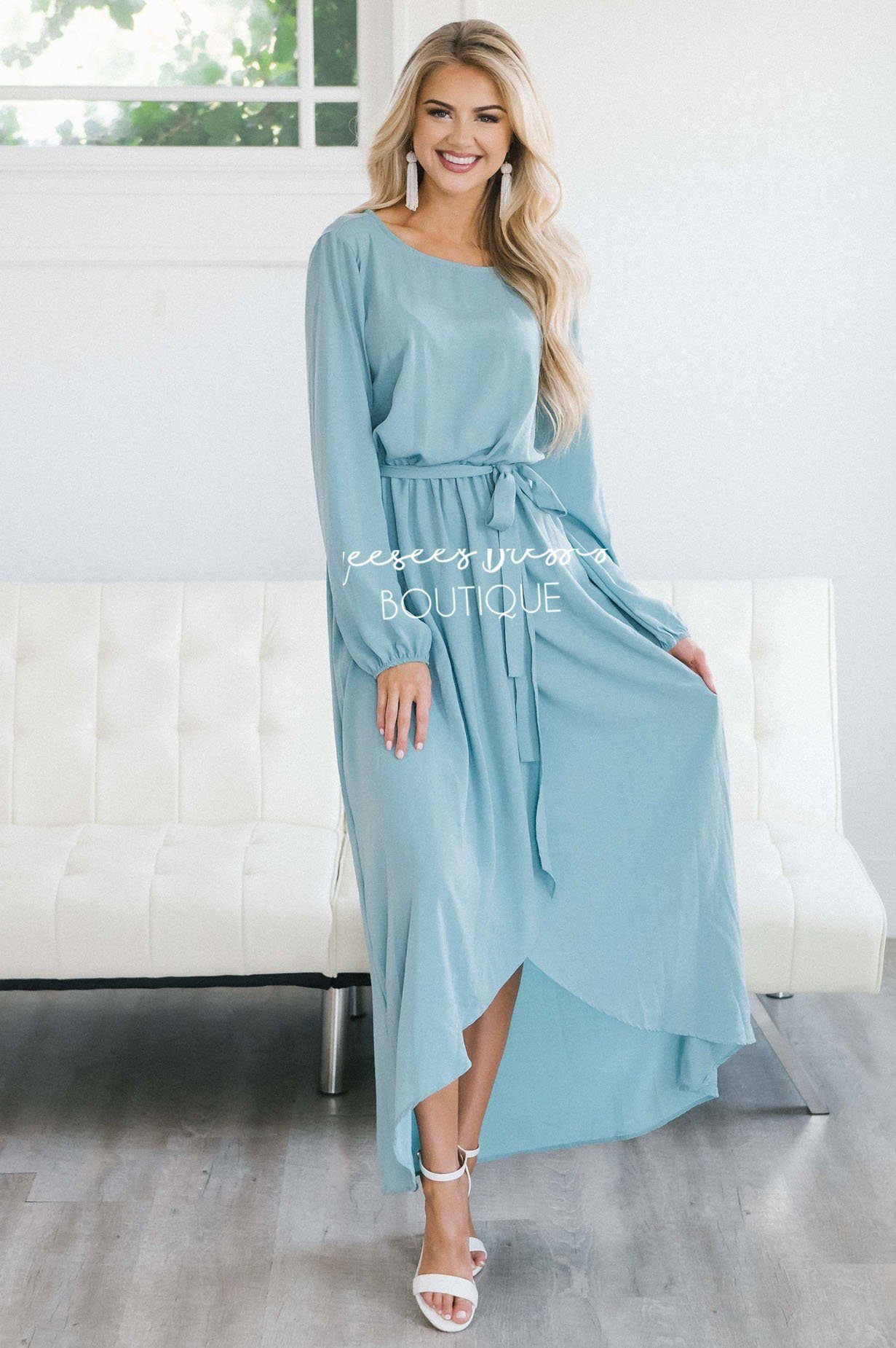 The Maleah - Long Sleeves Modest Dresses vendor-unknown