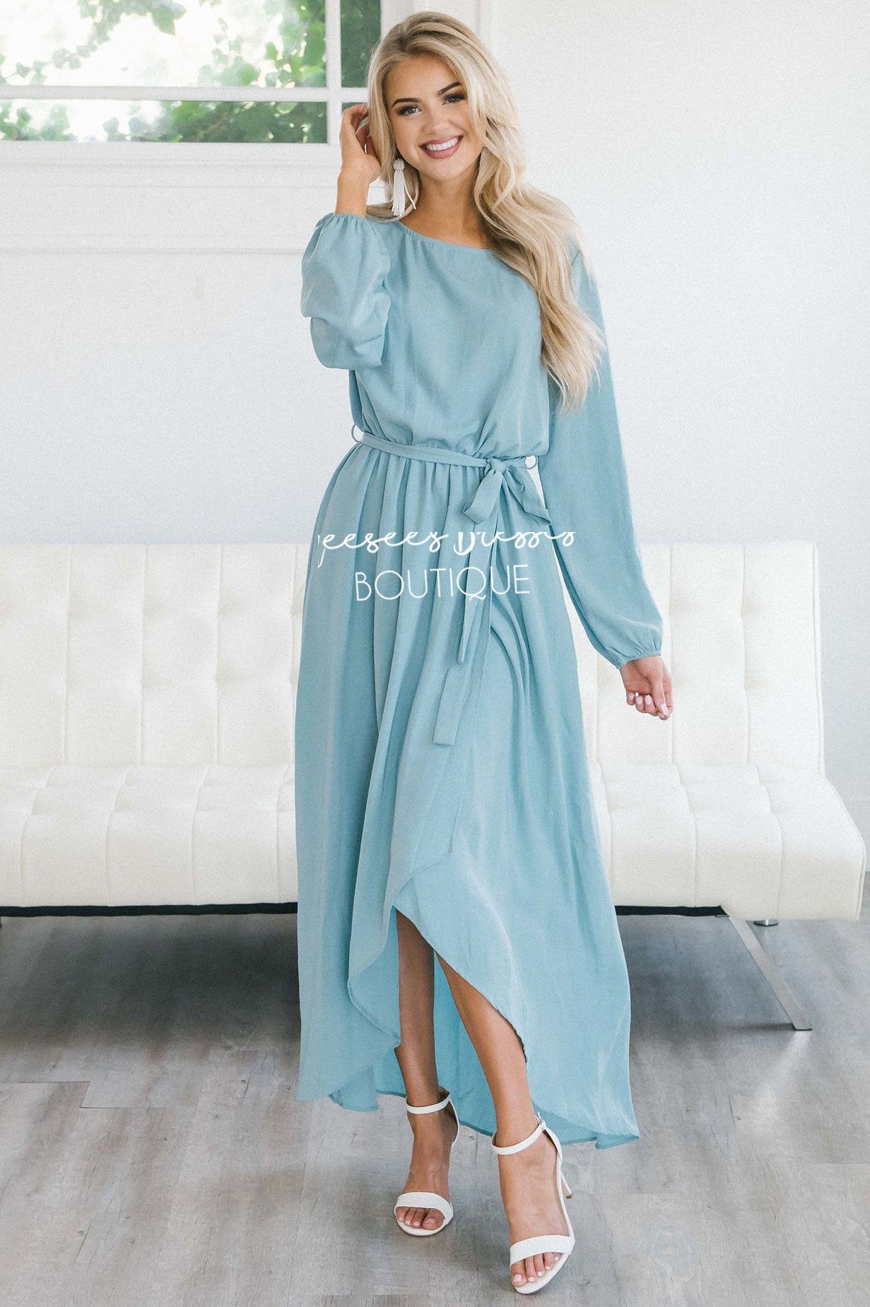 The Maleah - Long Sleeves Modest Dresses vendor-unknown
