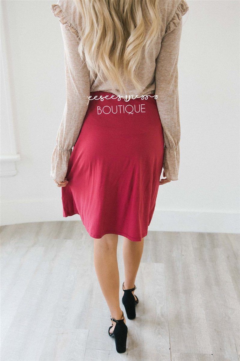 Pleat Front Skirt Skirts vendor-unknown