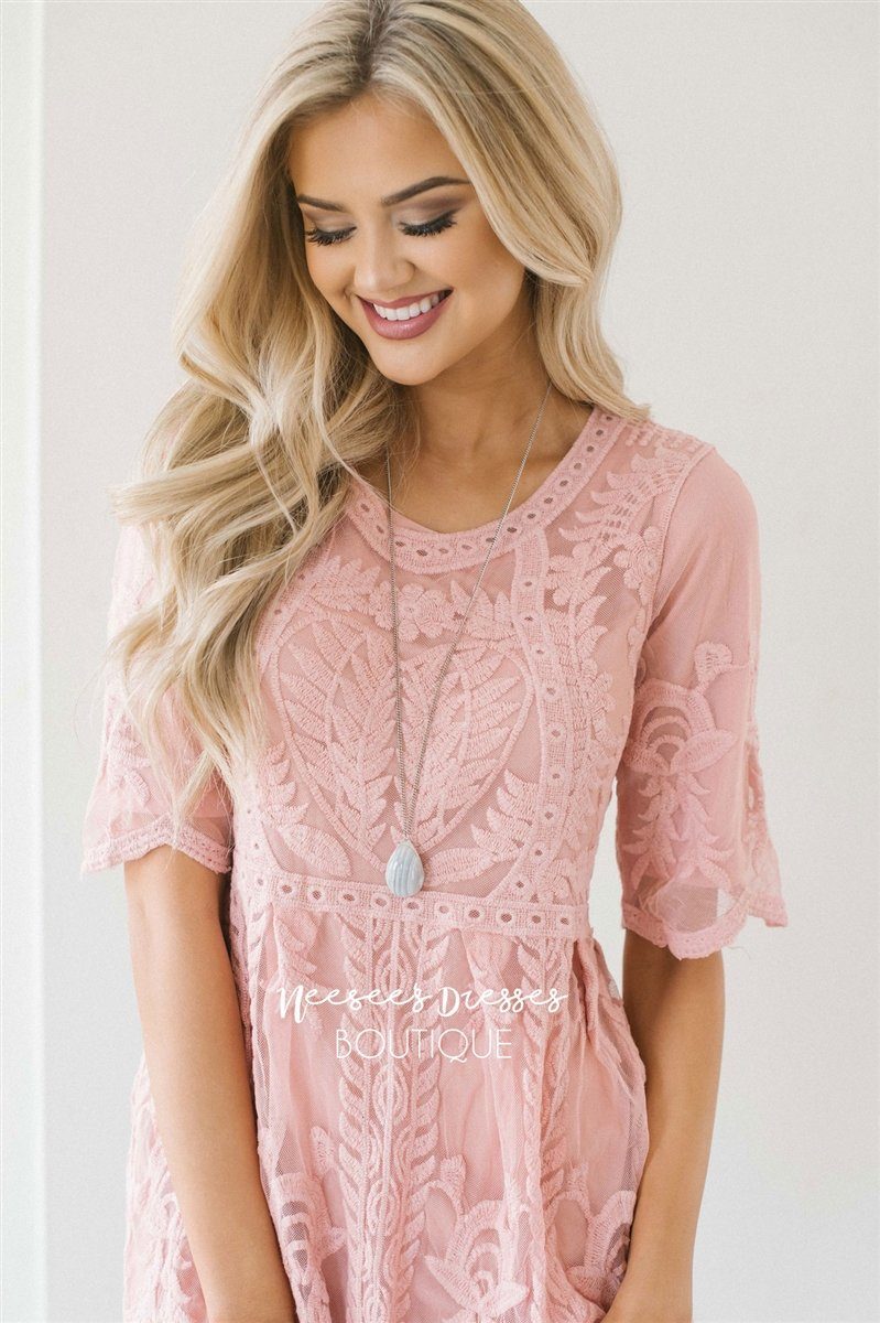 Day Dreamer Lace Full Length Dress Modest Dresses vendor-unknown