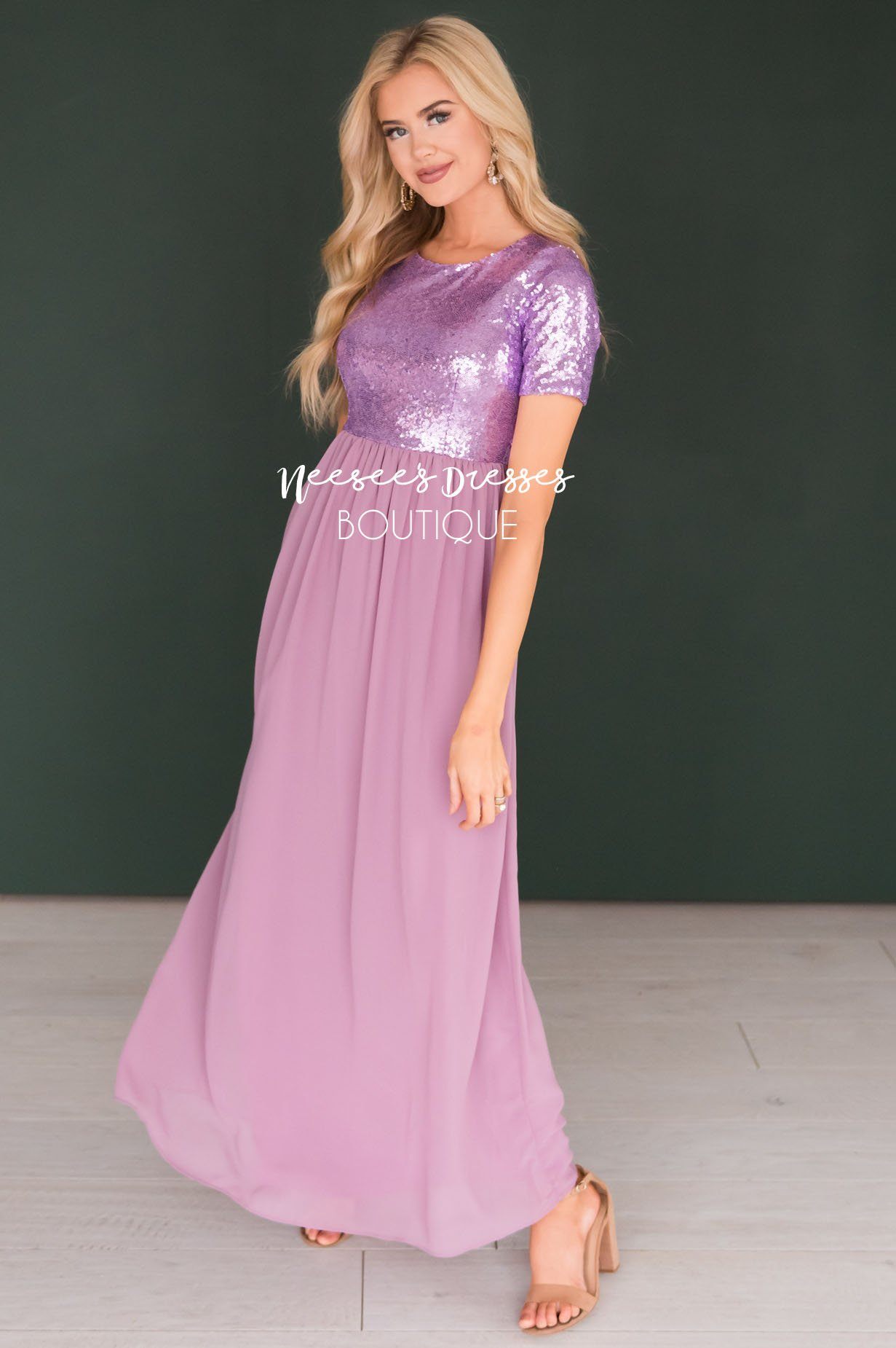 The Elsa in Lilac Modest Dresses vendor-unknown