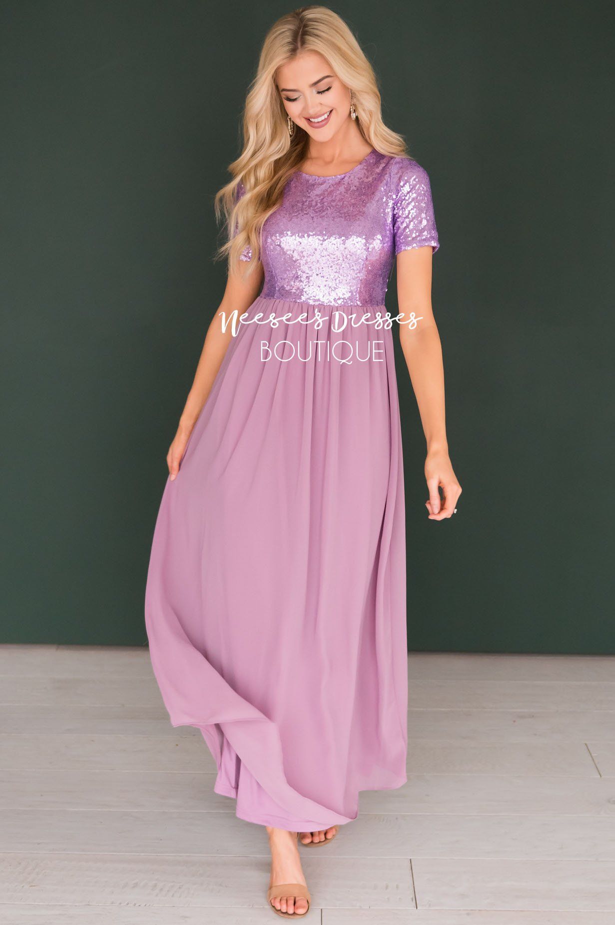 The Elsa in Lilac Modest Dresses vendor-unknown