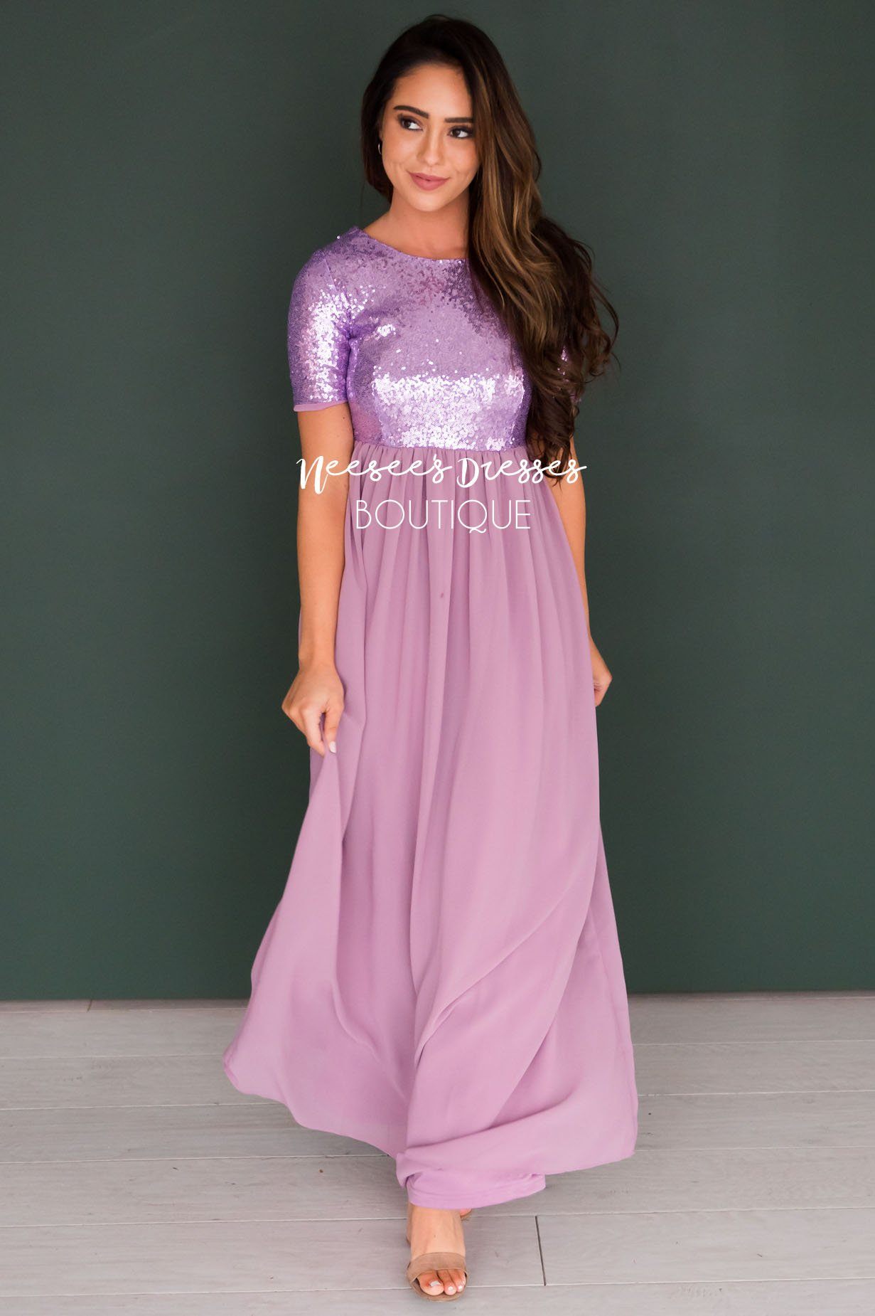 The Elsa in Lilac Modest Dresses vendor-unknown