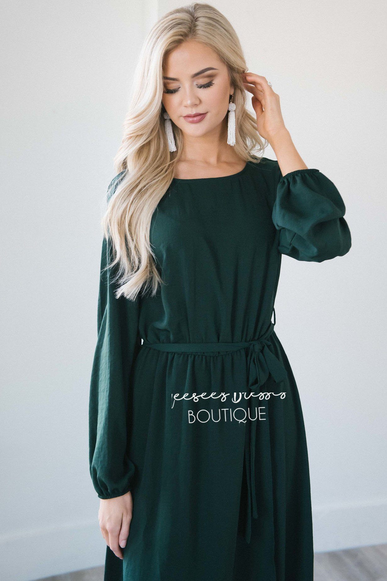 The Maleah - Long Sleeves Modest Dresses vendor-unknown