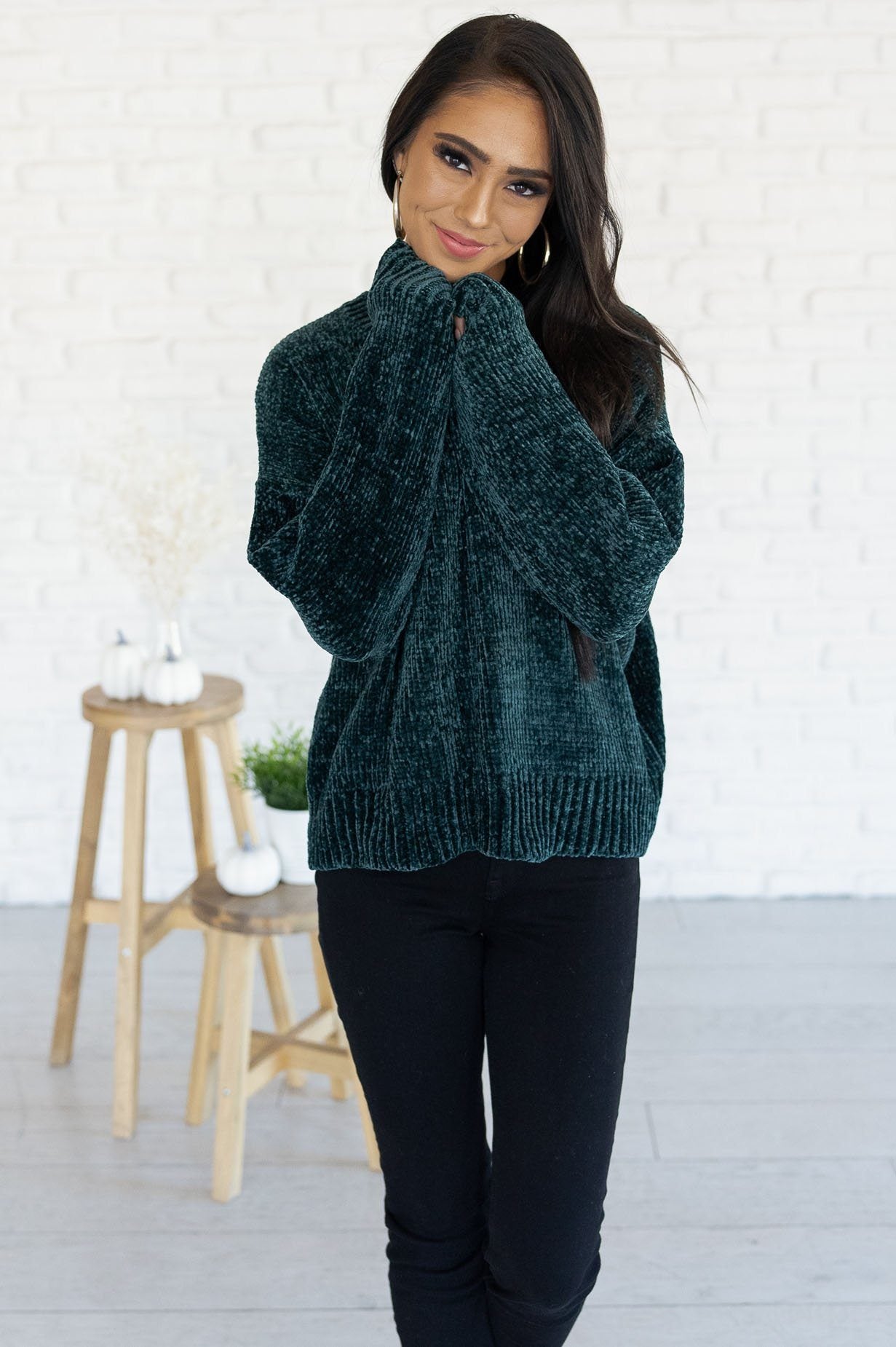 Fall Beauty Modest Chenille Sweater Modest Dresses vendor-unknown