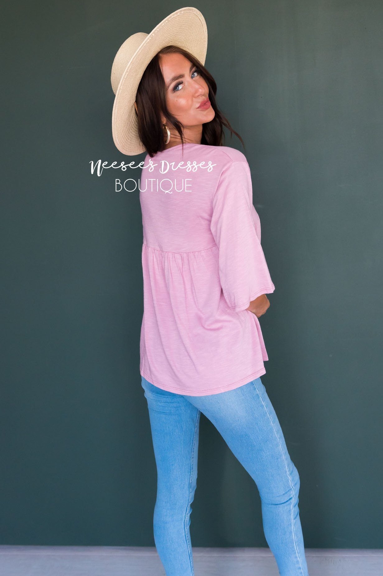 Enchanted Heart Baby Doll Top Tops vendor-unknown