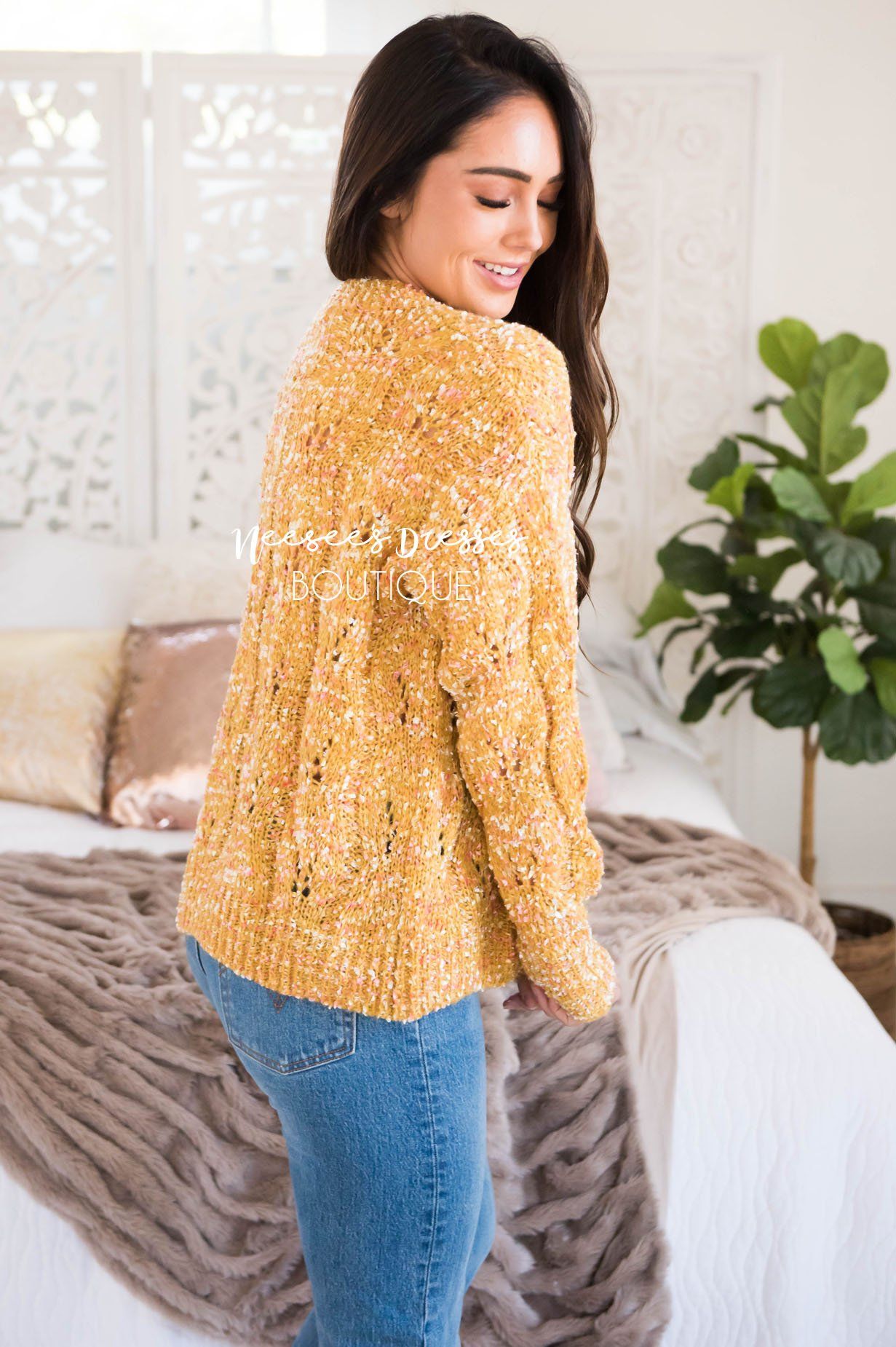 Everything Lovely Colorful Sweater Modest Dresses vendor-unknown