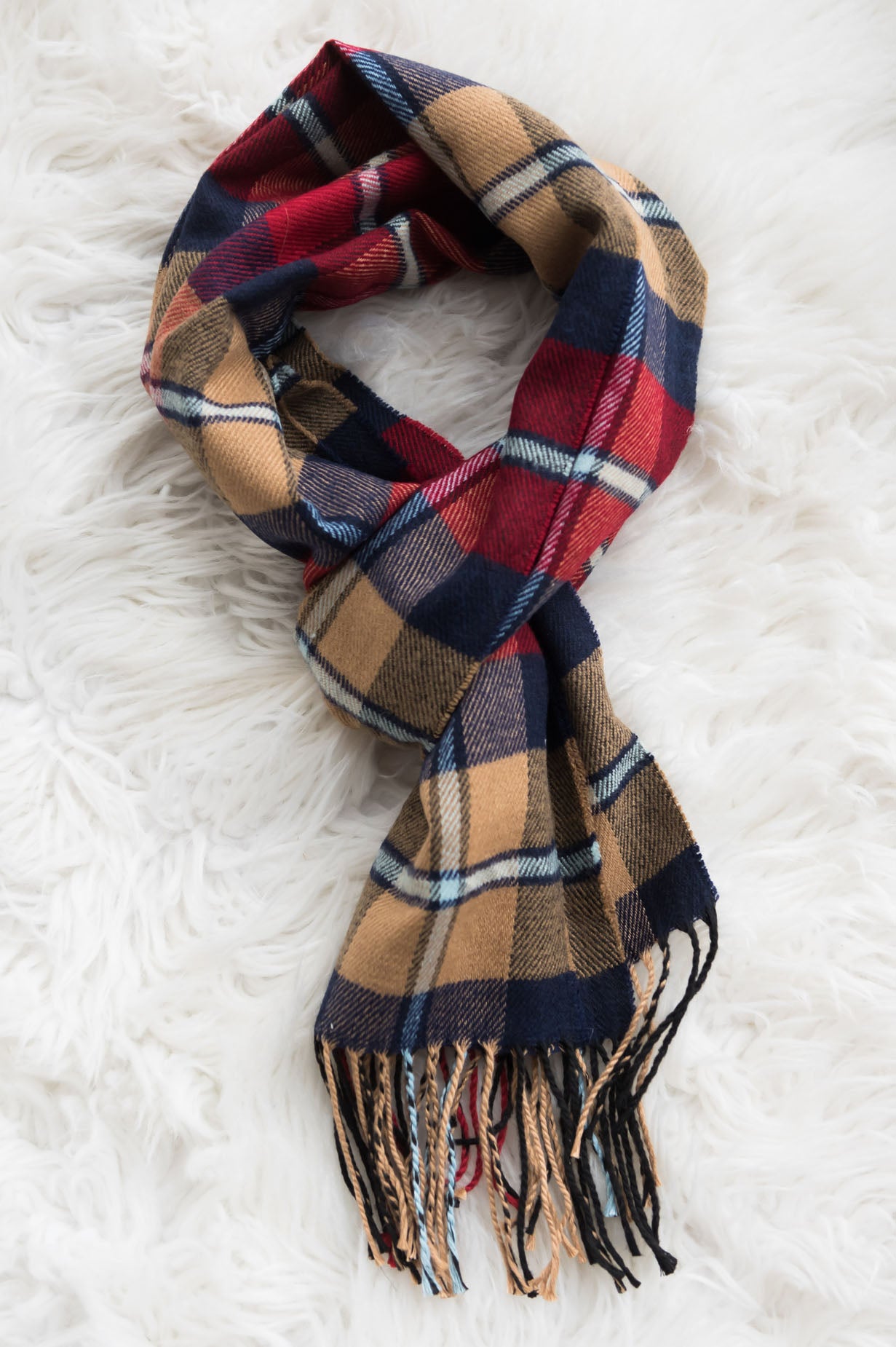 Cozy & Stylish Fringed Edge Scarf Accessories & Shoes Leto Accessories