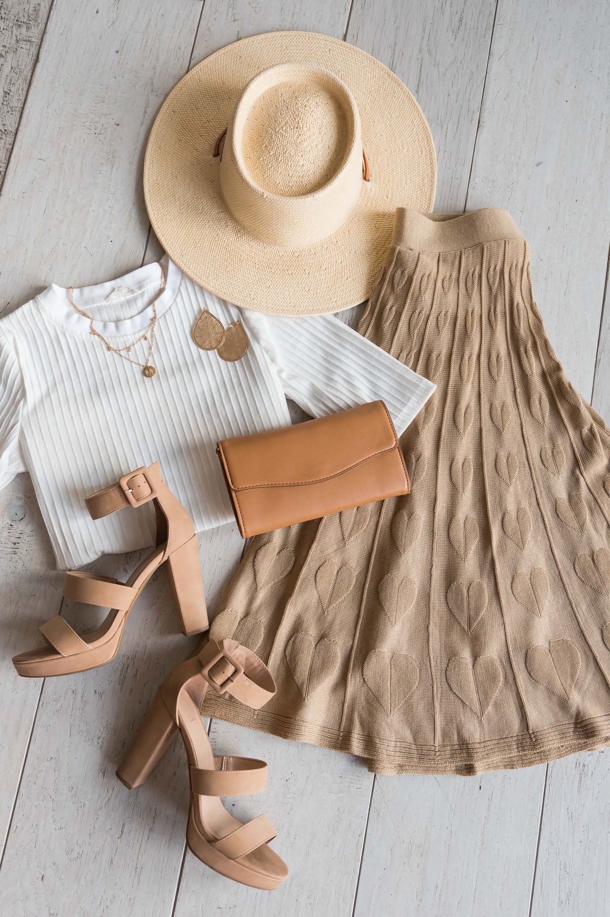 She's A Sweetheart Modest Skirt Skirts vendor-unknown