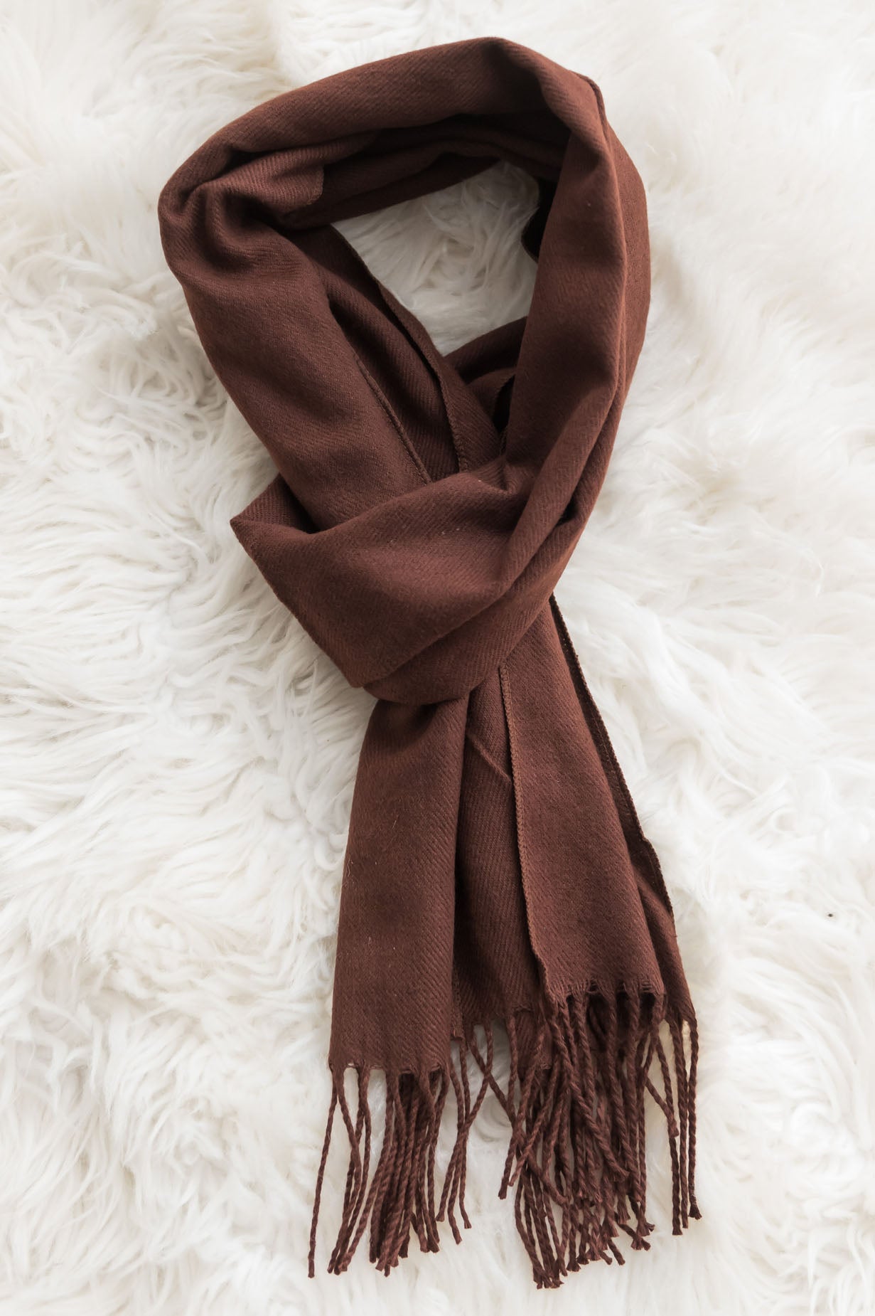 Cozy & Stylish Fringed Edge Scarf Accessories & Shoes Leto Accessories