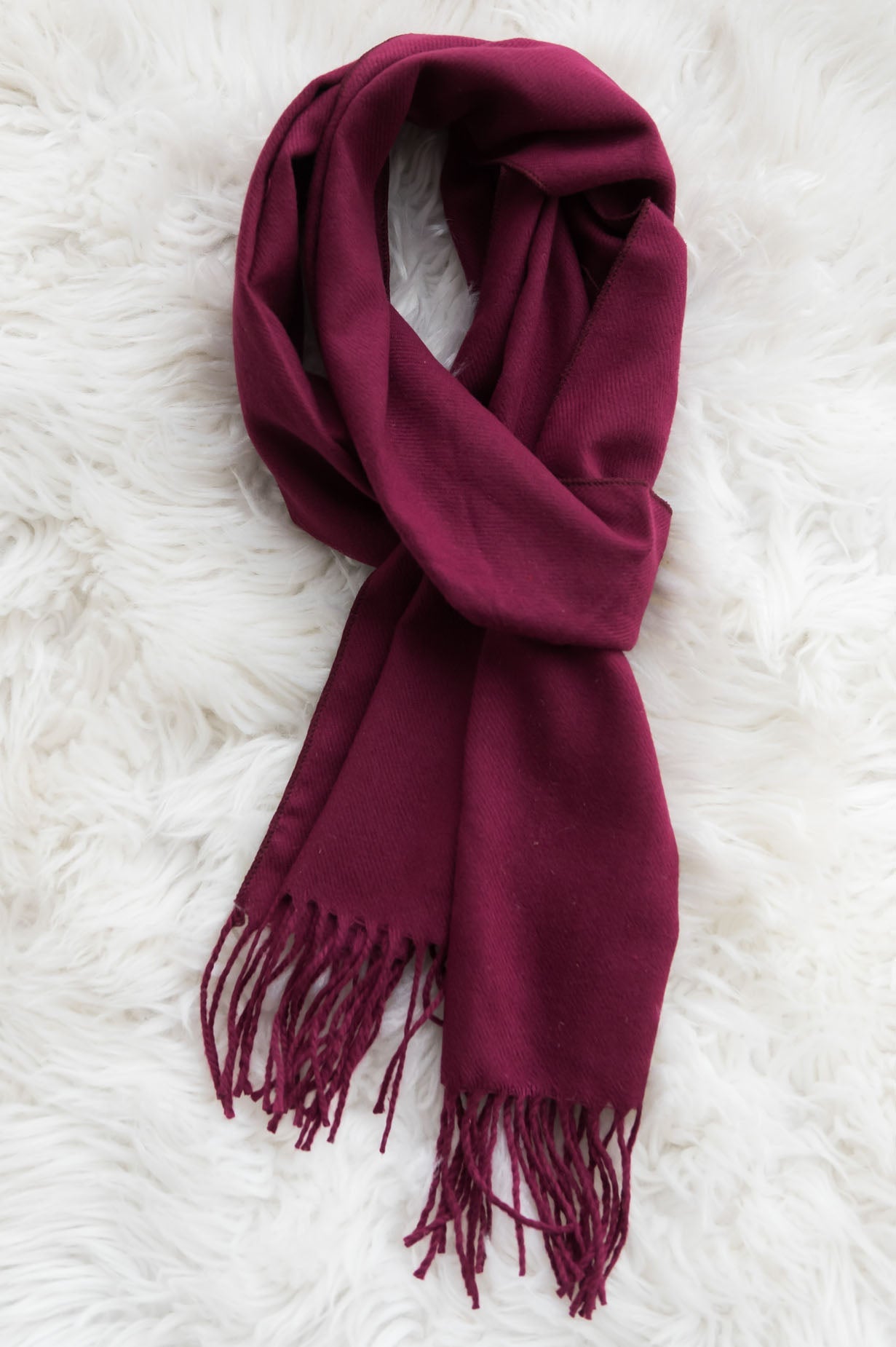 Cozy & Stylish Fringed Edge Scarf Accessories & Shoes Leto Accessories