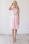 The Stella Modest Dresses vendor-unknown Flamingo Pink XS